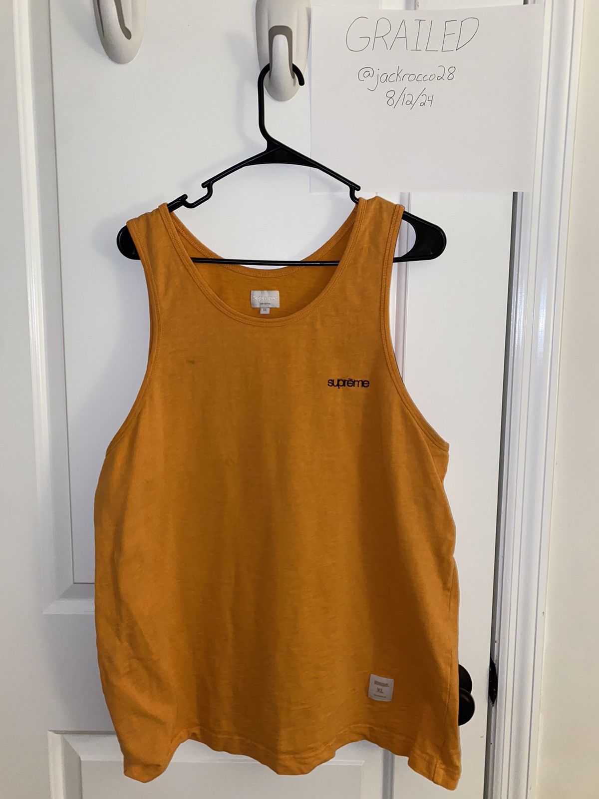 Supreme Supreme Orange Tank Top Size US XL / EU 56 / 4 - 1 Thumbnail