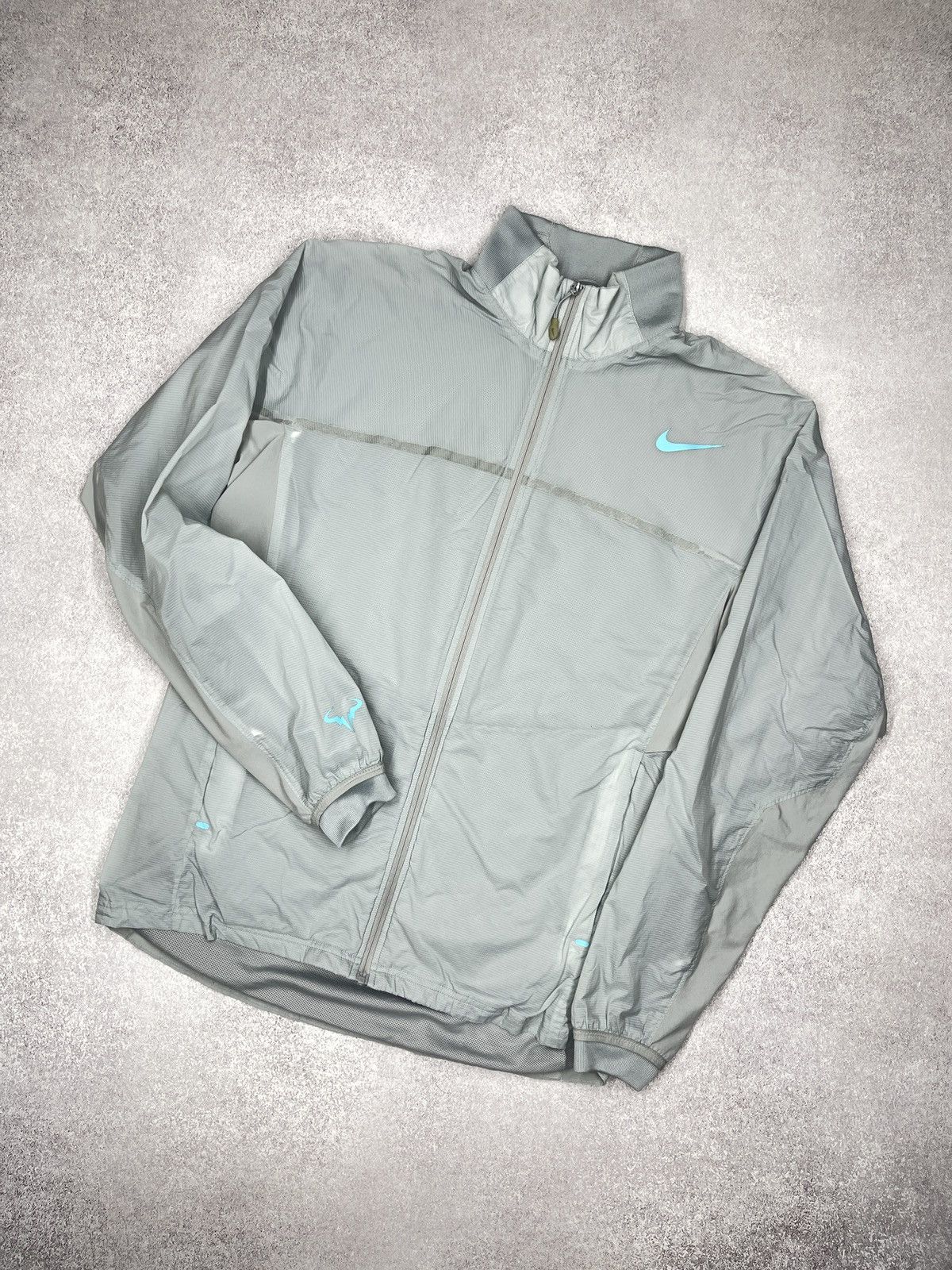 Nike Nike Court Rafael Nadal Dri-Fit Tennis Track Jacket Grey Size US M / EU 48-50 / 2 - 1 Thumbnail