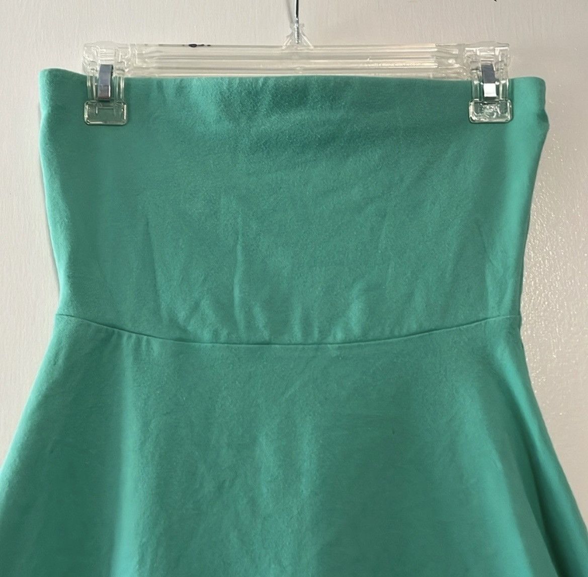 Express Express Teal Strapless Dress Size S / US 4 / IT 40 - 3 Thumbnail