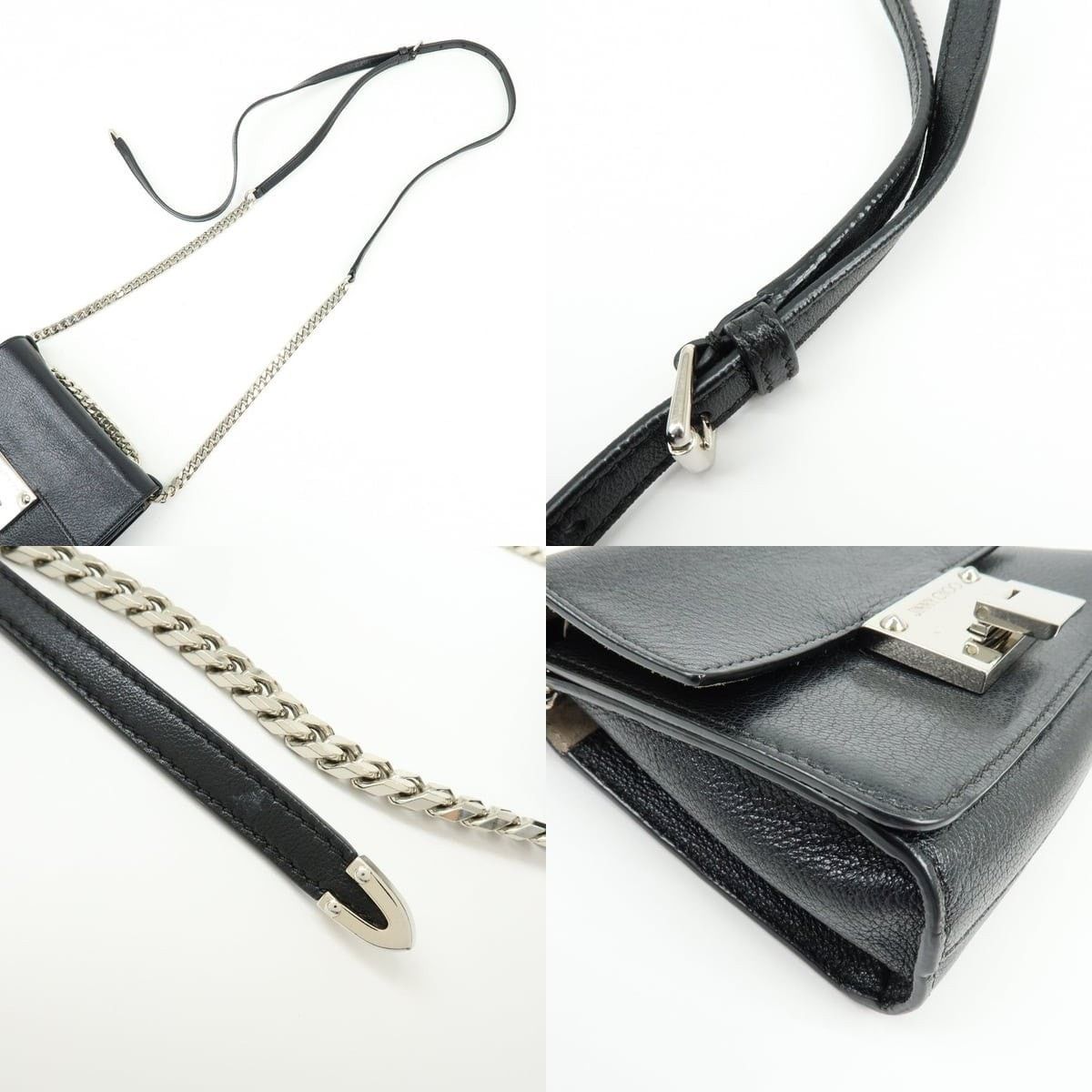 Jimmy Choo Jimmy Choo Rebel Bag Calfskin Crossbody Black Size ONE SIZE - 4 Thumbnail