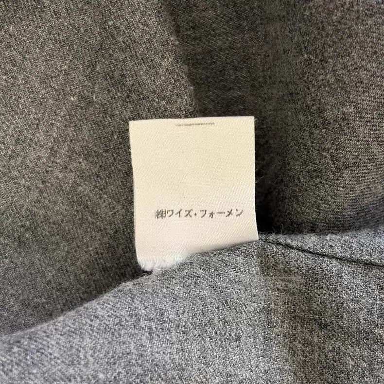 Yohji Yamamoto Yohji Yamamoto size os 80s Scissor Collar Wool Grey Shirt Size US M / EU 48-50 / 2 - 7 Thumbnail