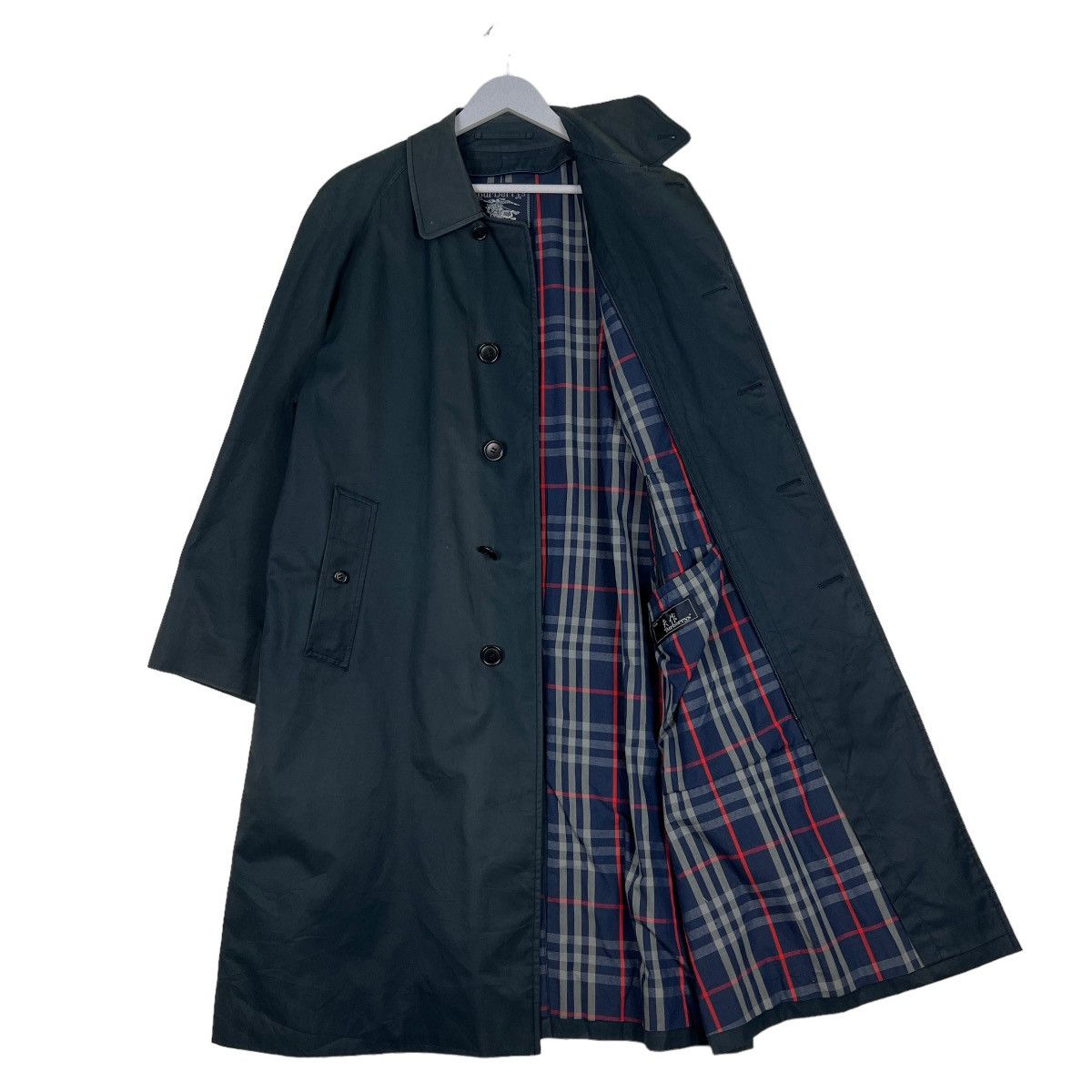 Vintage Burberry Navy Blue Burberry Blue Trench Coat VINTAGE