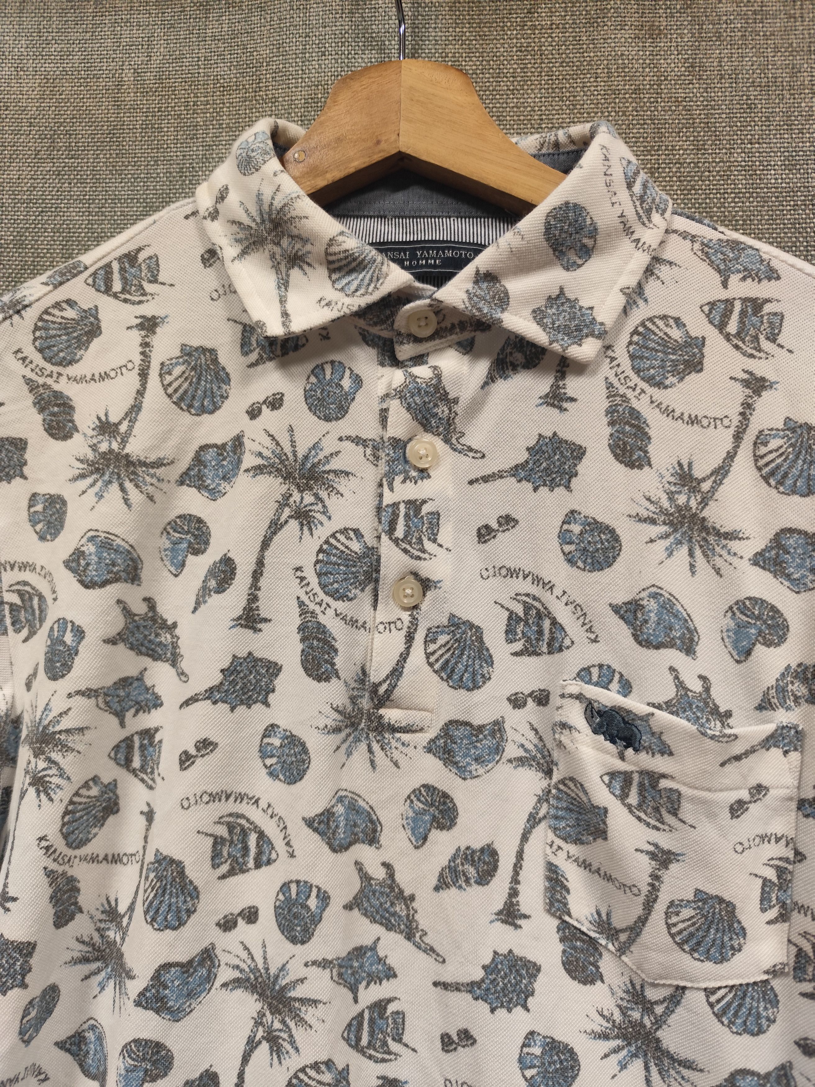 Designer × Japanese Brand × Kansai Yamamoto Kansai yamamoto polo shirt Size US M / EU 48-50 / 2 - 3 Thumbnail
