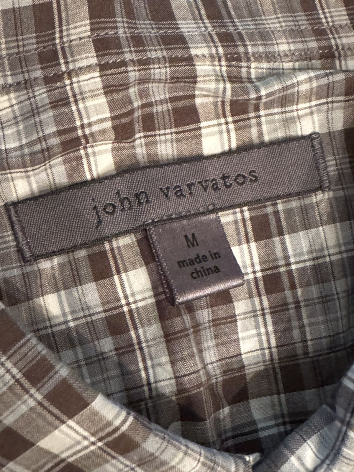 John Varvatos John Varvatos Plaid Button up Shirt Size US M / EU 48-50 / 2 - 2 Thumbnail