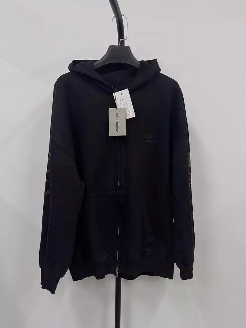 Balenciaga Balenciaga Heavy Metal FW23 Zip Hoodie - dmc Size US S / EU 44-46 / 1 - 1 Thumbnail
