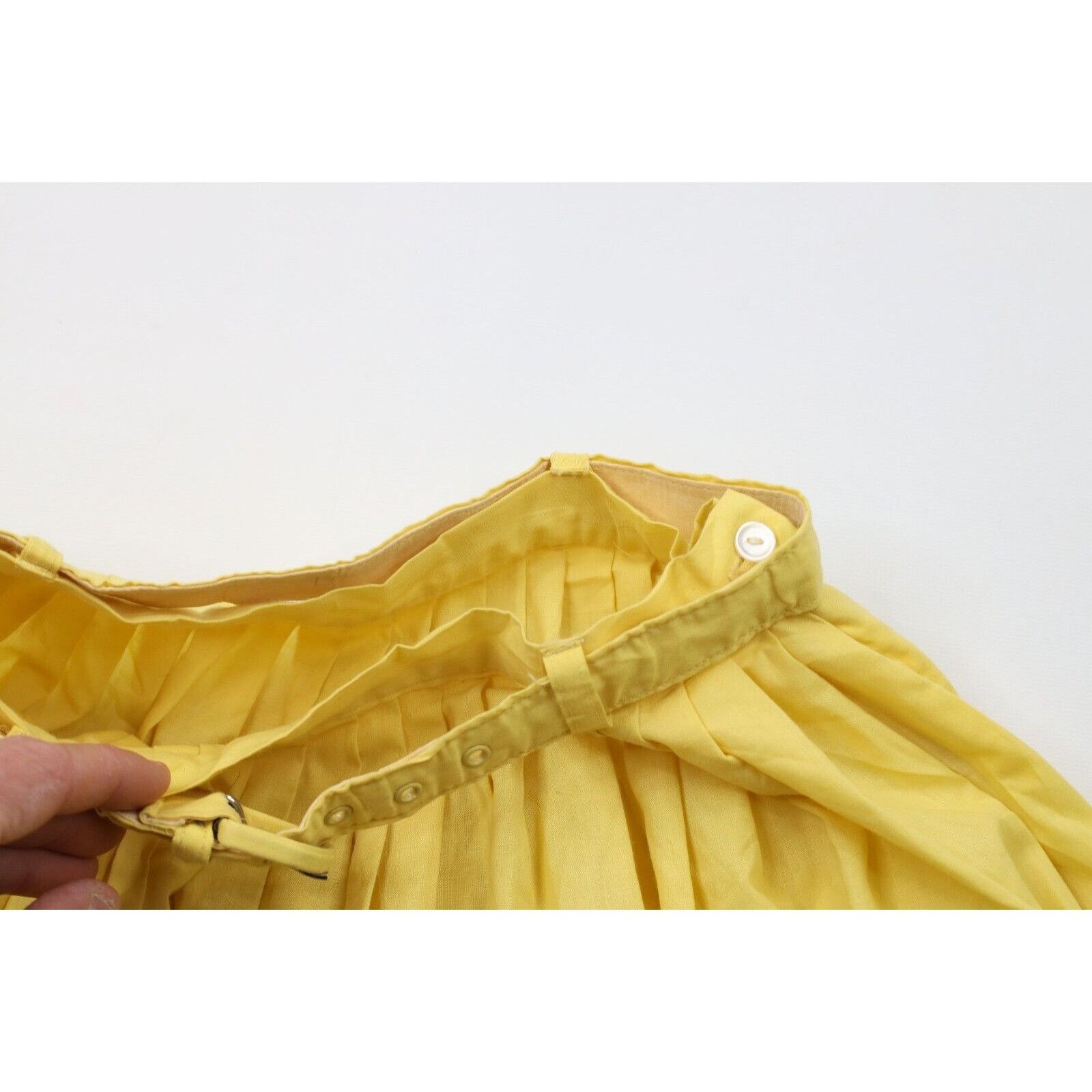 Vintage Vintage 60s 70s Streetwear Distressed Pleated Belted Skirt Size 24" / US 00 / IT 34 - 8 Thumbnail
