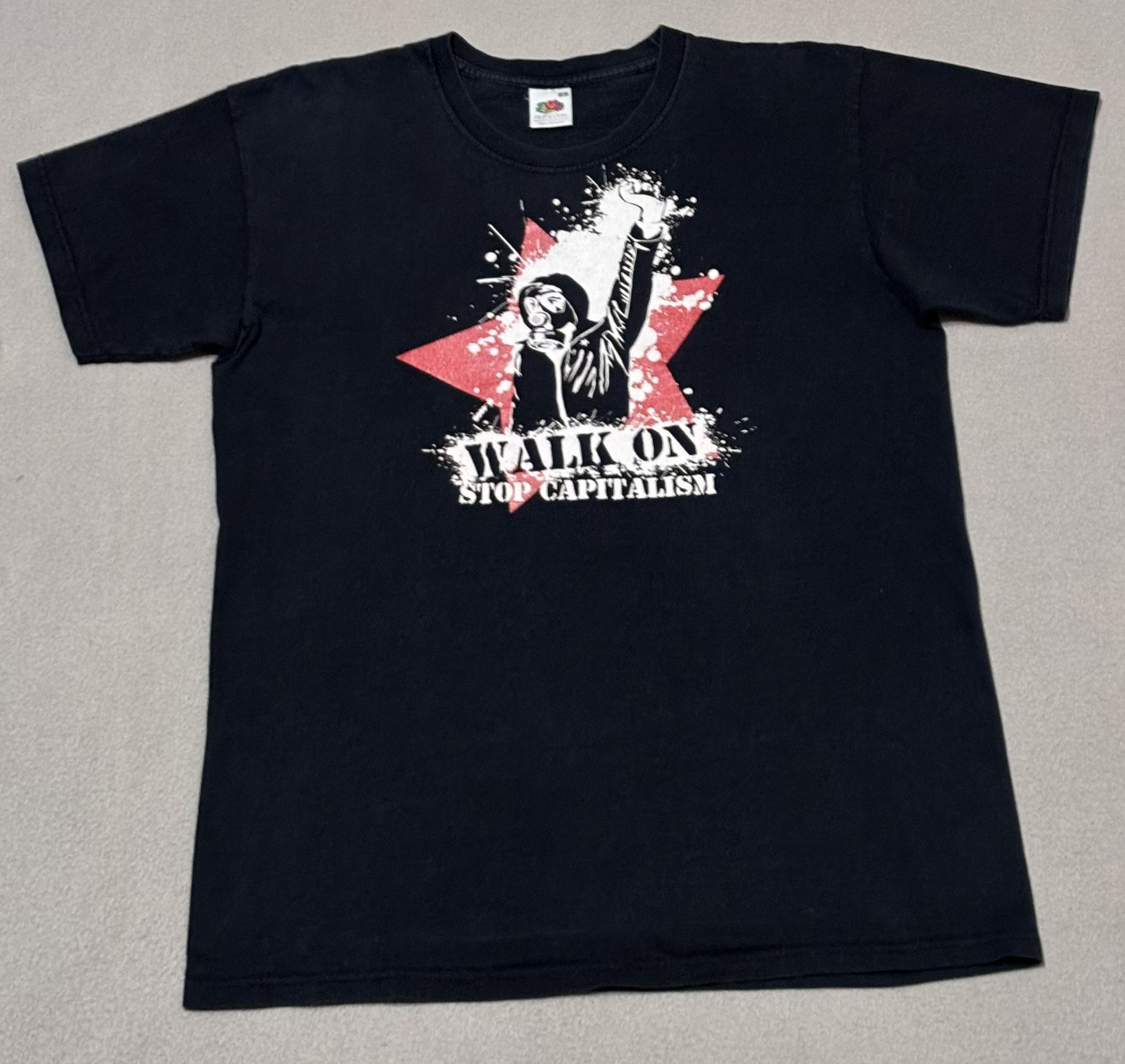 Fruit Of The Loom T-shirt Walk on stop capitalism 2007 Fruit of the Loom Size US S / EU 44-46 / 1 - 5 Thumbnail