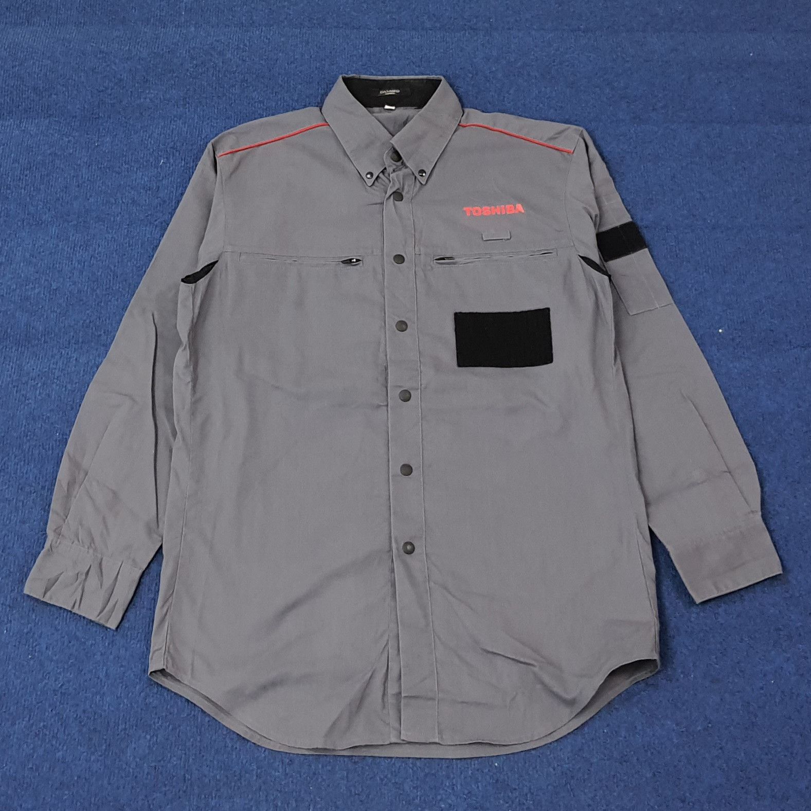 Japanese Brand Vintage Toshiba Japan Tech Brand Work Shirt C223N38 Size US M / EU 48-50 / 2 - 1 Thumbnail