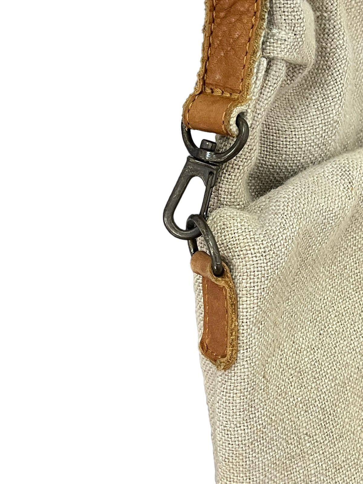 Japanese Brand Linen and Leather Arome de Muguet Messenger Bag Size ONE SIZE - 16 Thumbnail