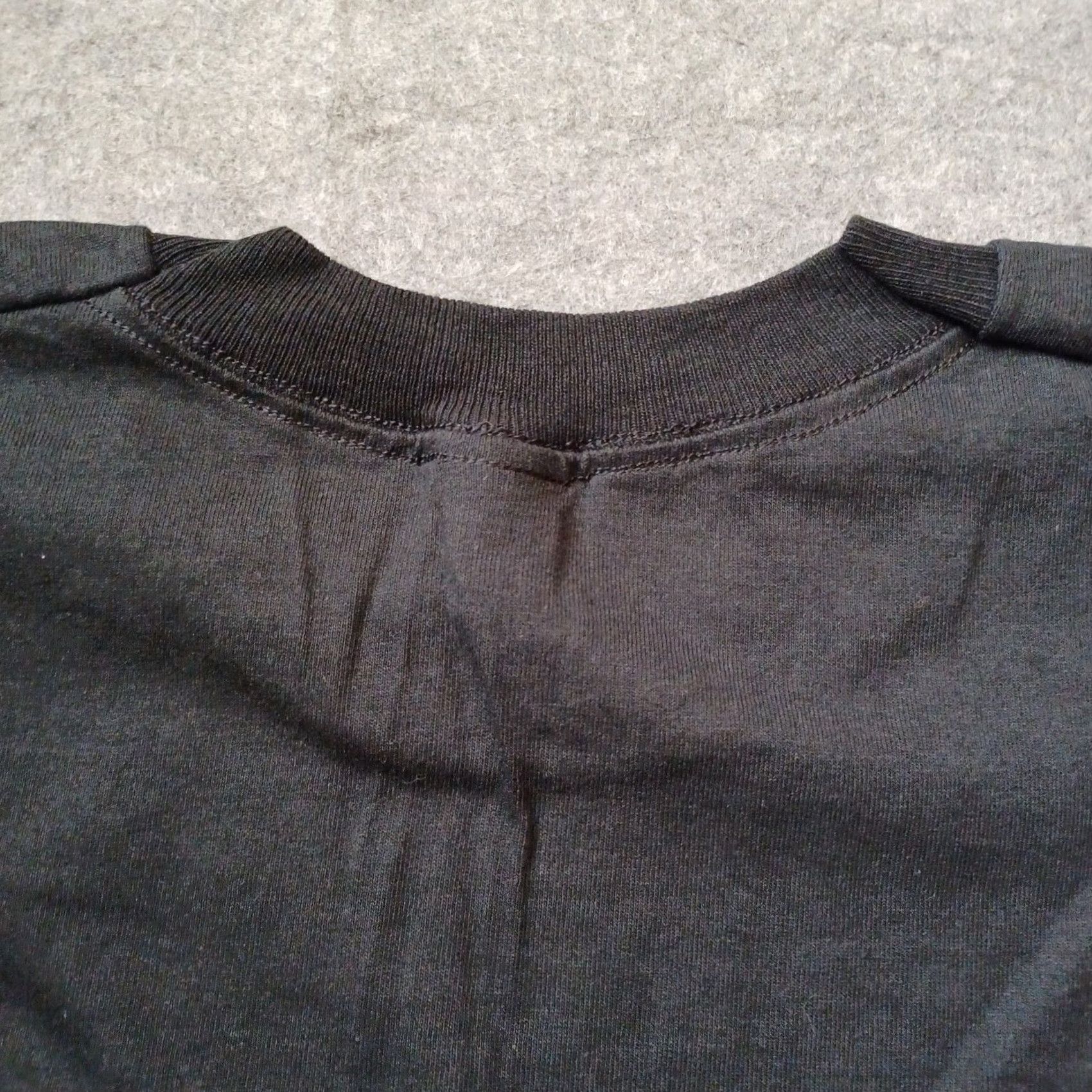 Fruit Of The Loom VINTAGE Fruit of the Loom Shirt Mens 2XL Black Graphic Print USA 90s Streetwear Short Sleeve Crew Neck Stitch USA Mens Size US XXL / EU 58 / 5 - 3 Thumbnail