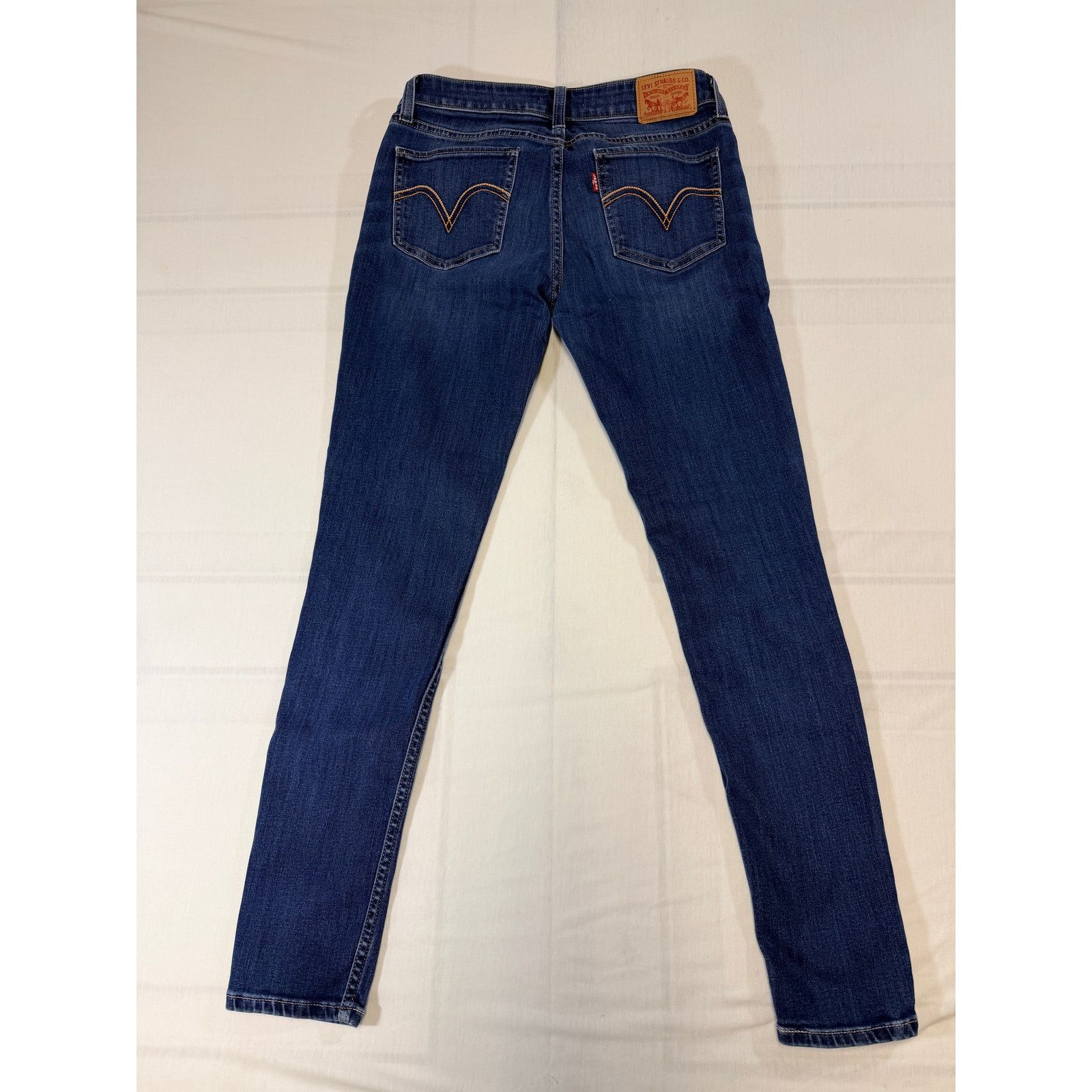 Levi's Levi’s Women’s Skinny Jeans Stretch Denim Mid Rise Red Tab Size 29" - 2 Thumbnail