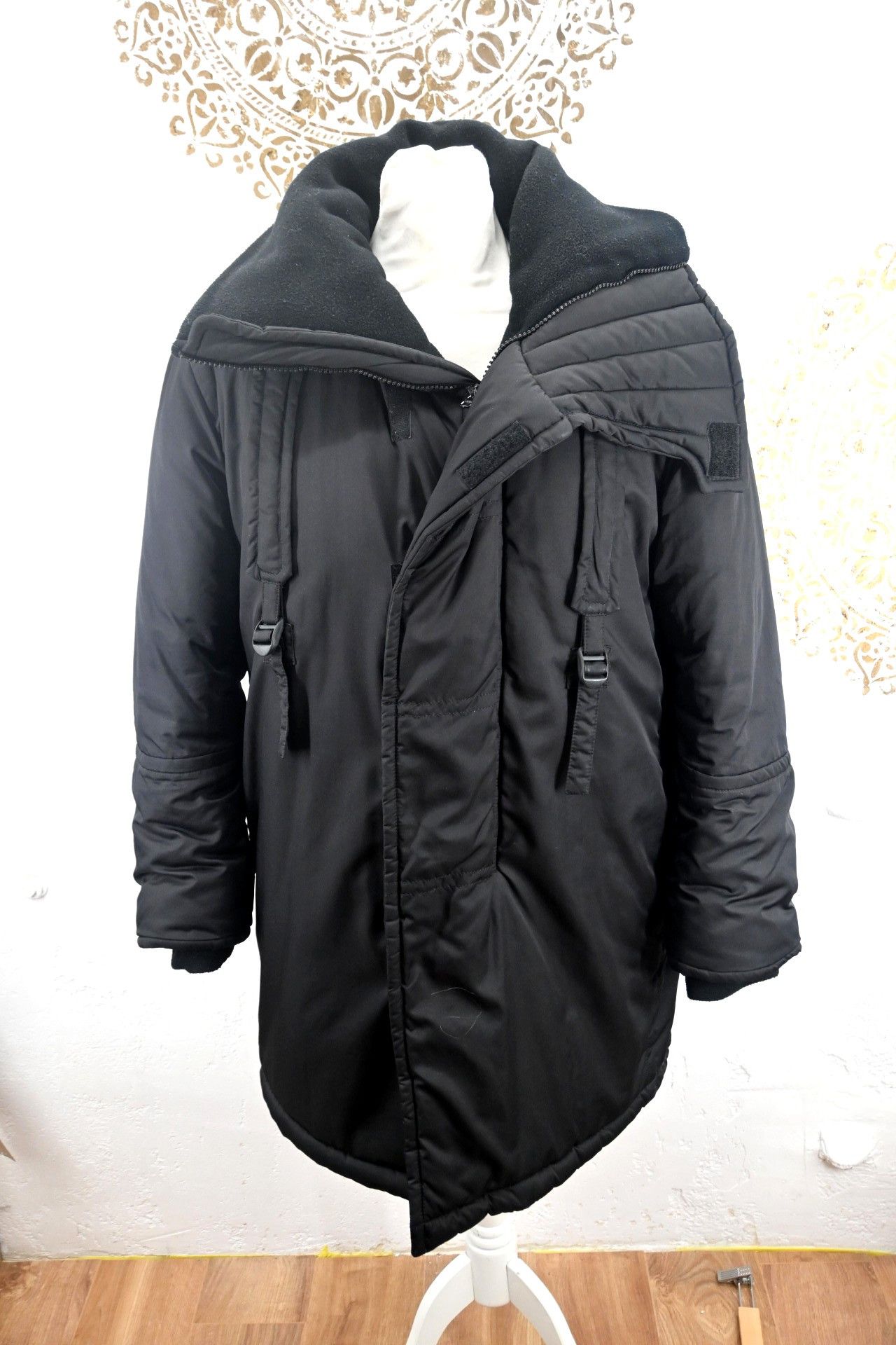 image of Dsquared2 Mens Winter Coat Jacket Size 48 in Black