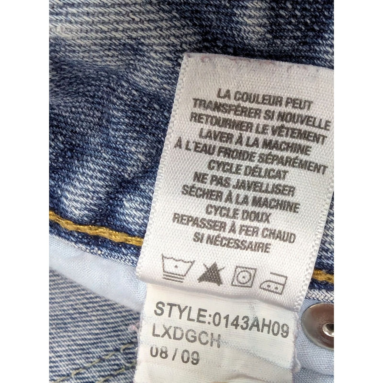 Aeropostale Aeropostale Chelsea Skinny Bootcut Jeans Women 1/2 Short 29x29 Blue Distressed Size 25" / US 0 / IT 36 - 7 Thumbnail
