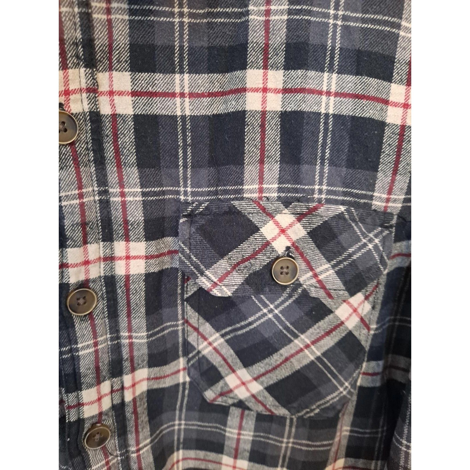 Weatherproof Weatherproof Flannel Blue Red White Button up Sherpa Lined C Size US L / EU 52-54 / 3 - 2 Thumbnail