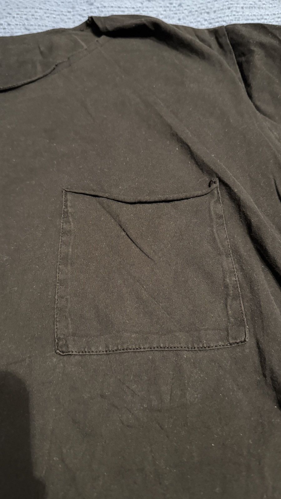 Profound Aesthetic PROFOUND AESTHETIC Black Short Sleeve Pocket Tee Size US XL / EU 56 / 4 - 5 Thumbnail
