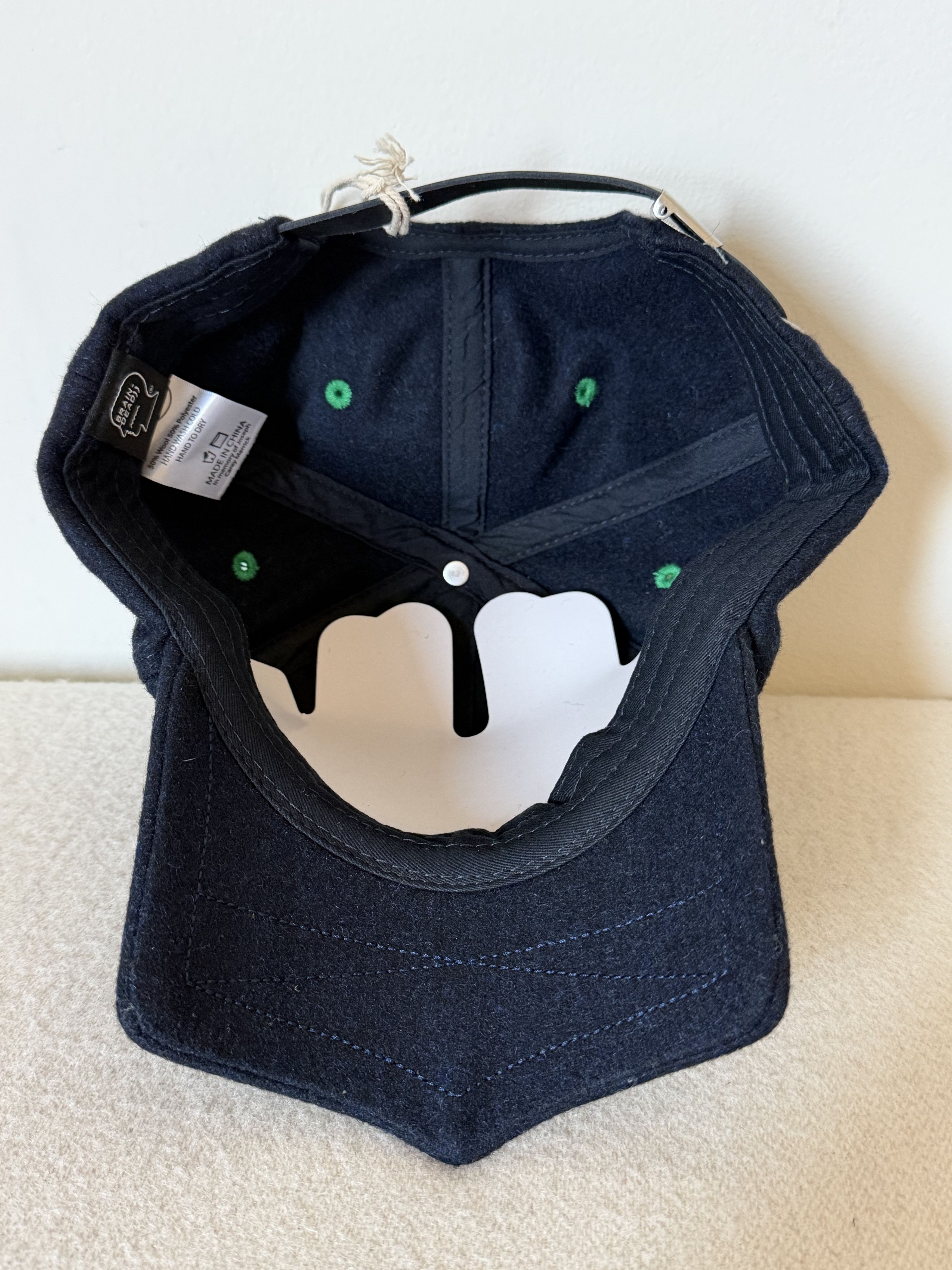 Brain Dead Brain Dead Batwing Logo Hat in Navy Blue Size ONE SIZE - 5 Thumbnail