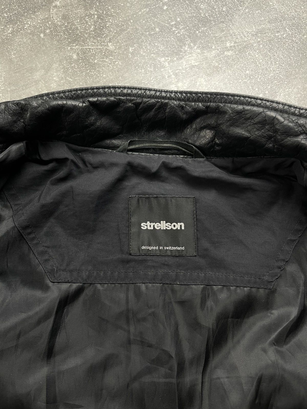 Strellson Strellson Leather Biker Zip Jacket 2000s Black Size US S / EU 44-46 / 1 - 10 Thumbnail