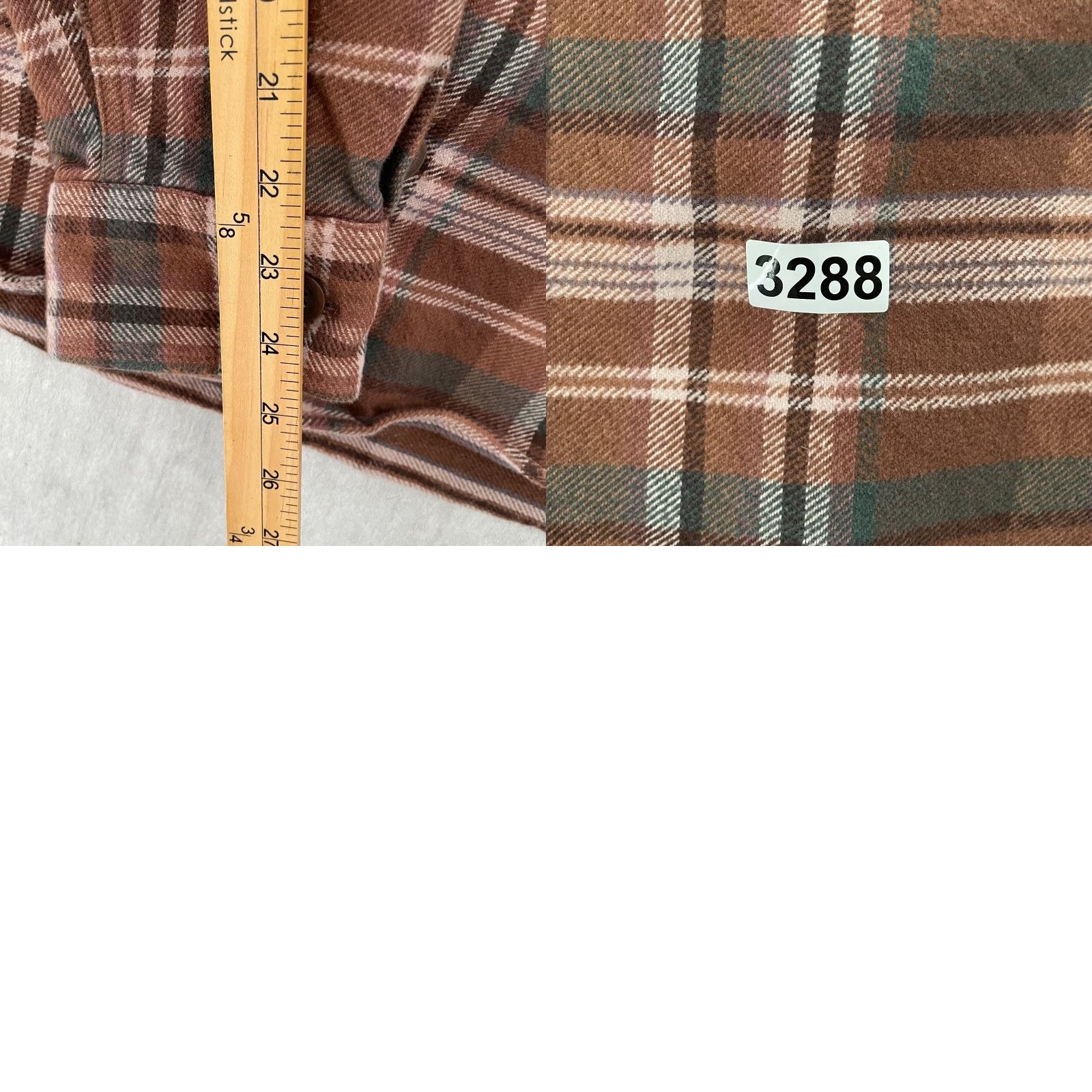 Madewell Madewell Button-Up Flannel Cotton Brown Plaid Easy Fit Mens L Pocket Shirt Size US L / EU 52-54 / 3 - 9 Thumbnail