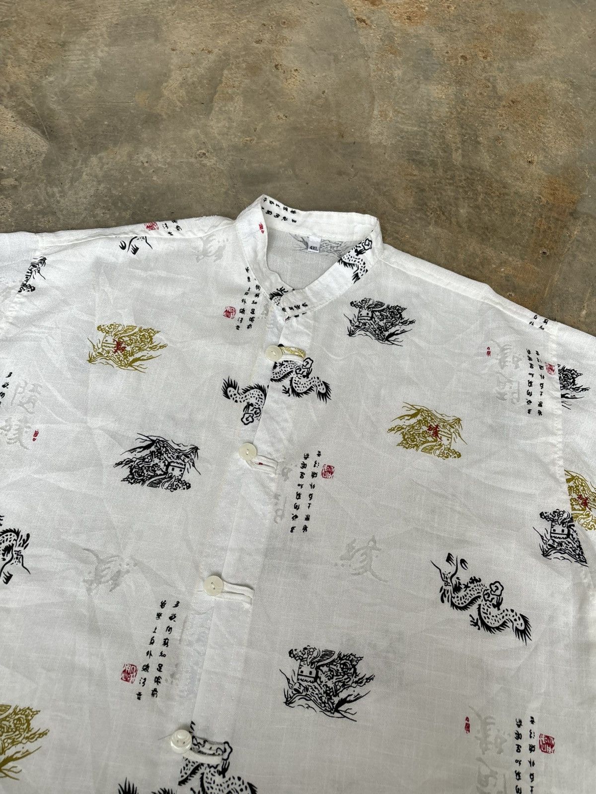 Hysteric Glamour Y2k Sukajan Dragon Double Pocket Shirt Size US XL / EU 56 / 4 - 4 Thumbnail