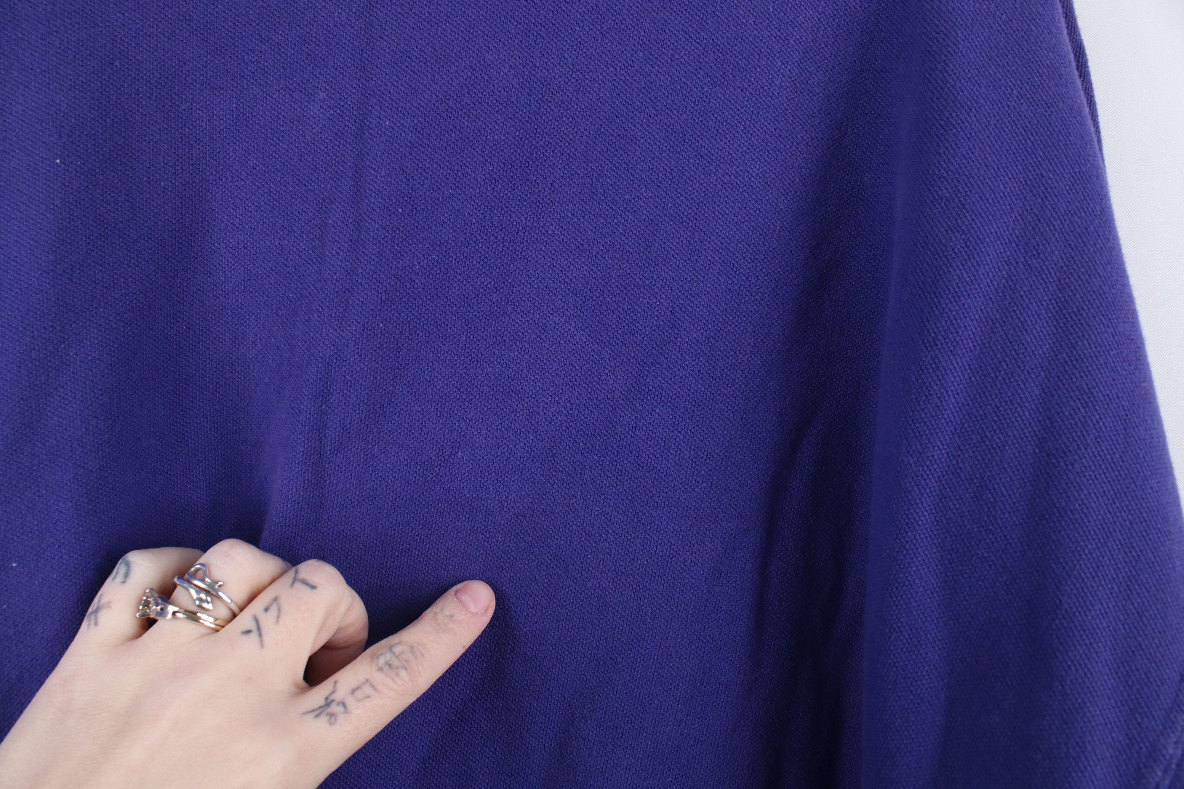 Gap × Vintage Vintage 90s Gap Baggy Fit Collared Polo Shirt Purple Cotton Size US XL / EU 56 / 4 - 9 Thumbnail