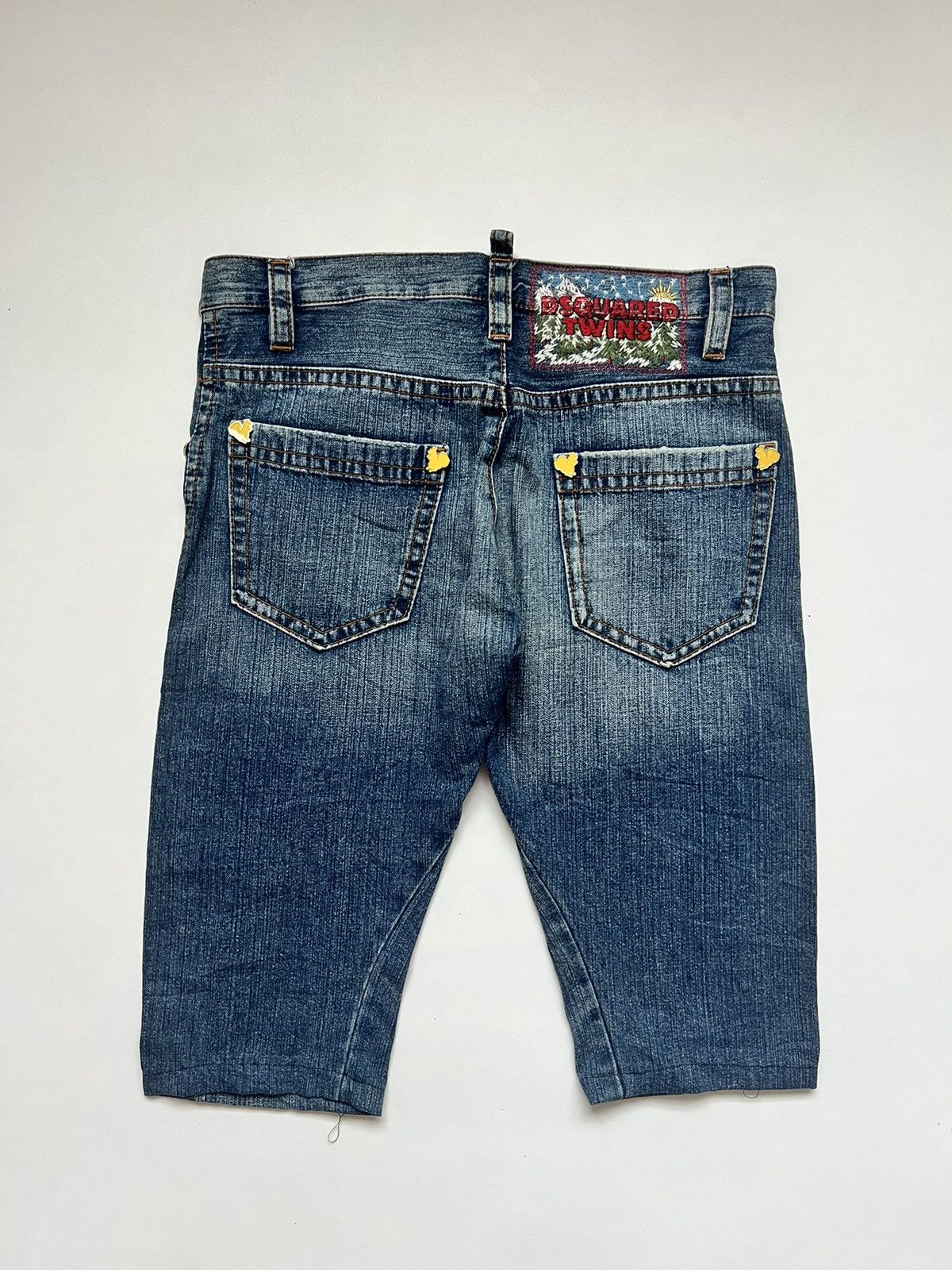 Dsquared2 Dsquared2 Twin Blue Wash Denim Jorts Size US 34 / EU 50 - 2 Thumbnail
