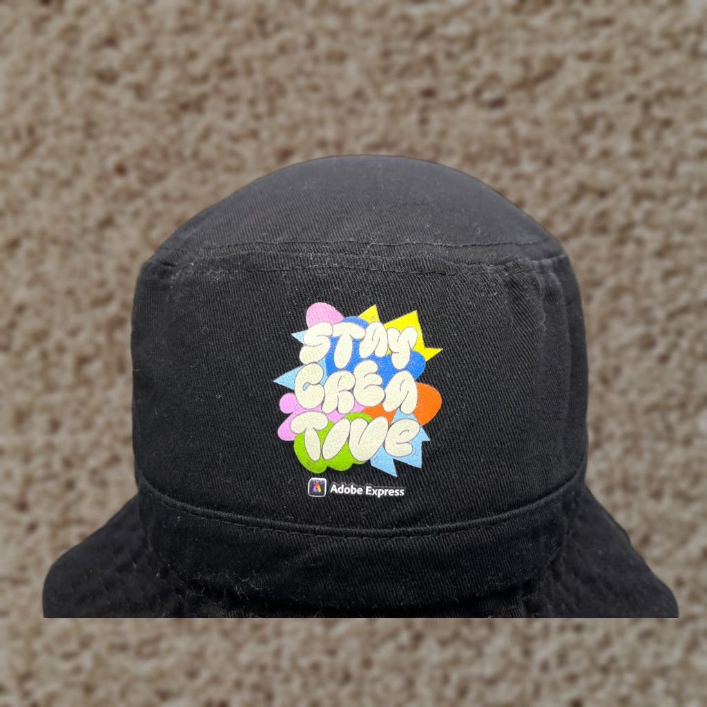 Vintage Apollo USA Bucket Hat Adult One Size Black Cotton Stay Creative Express Outdoor Logo Lightweight Twill Casual Summer Fall Winter Men’s Women’s Size ONE SIZE - 1 Thumbnail