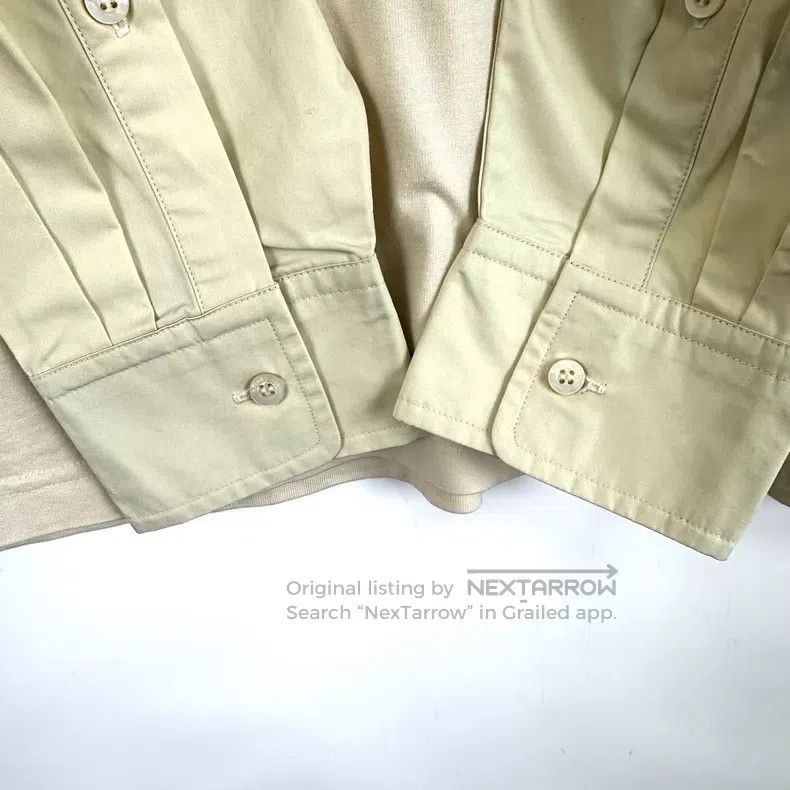 Balenciaga Balenciaga Ivory color faux two-piece hem embroidery logo Size US S / EU 44-46 / 1 - 4 Thumbnail