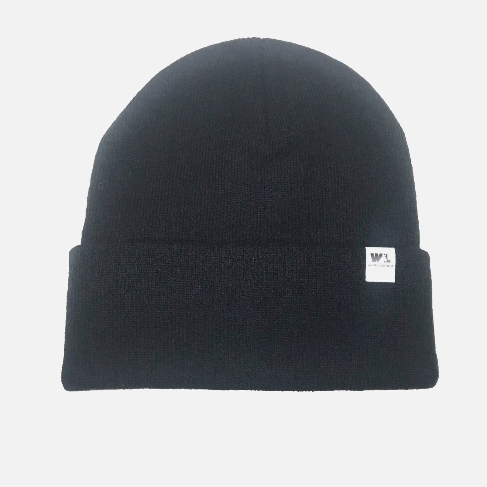 Vintage Wells Lamount Beanie Cuffed Knit Hat Mens One Size Black Knit Hat Size ONE SIZE - 4 Thumbnail