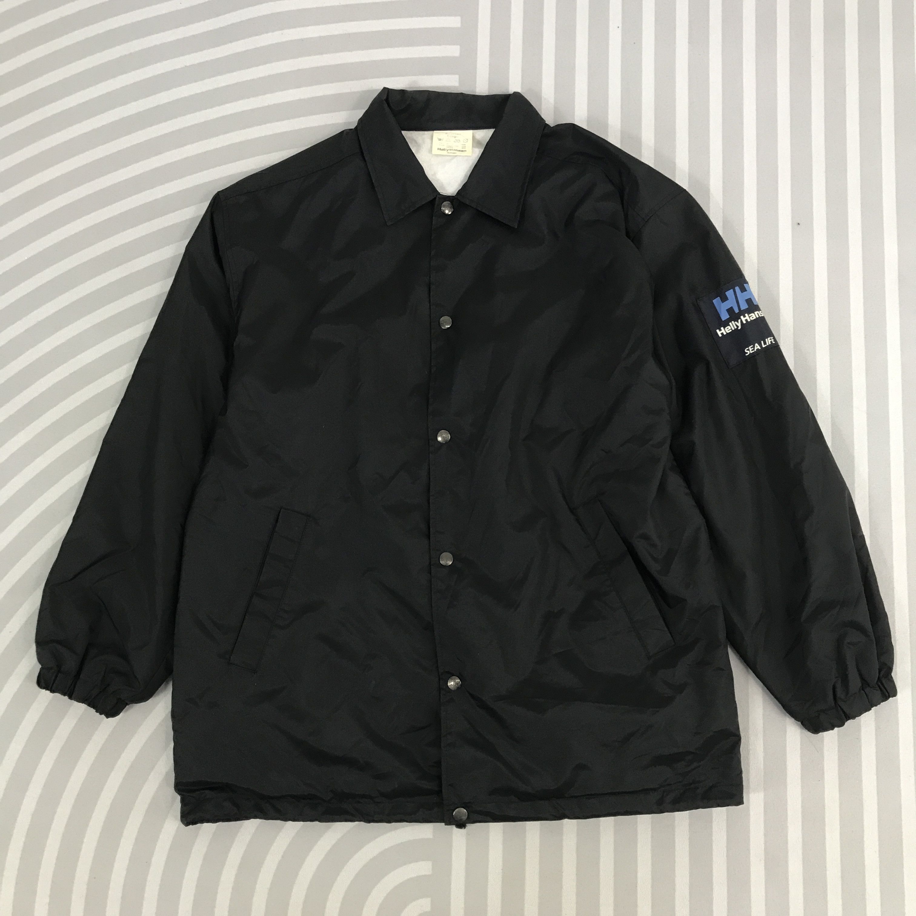Helly Hansen × Vintage Vintage Helly Hansen Windbreaker Snap button Jacket Size US L / EU 52-54 / 3 - 1 Thumbnail