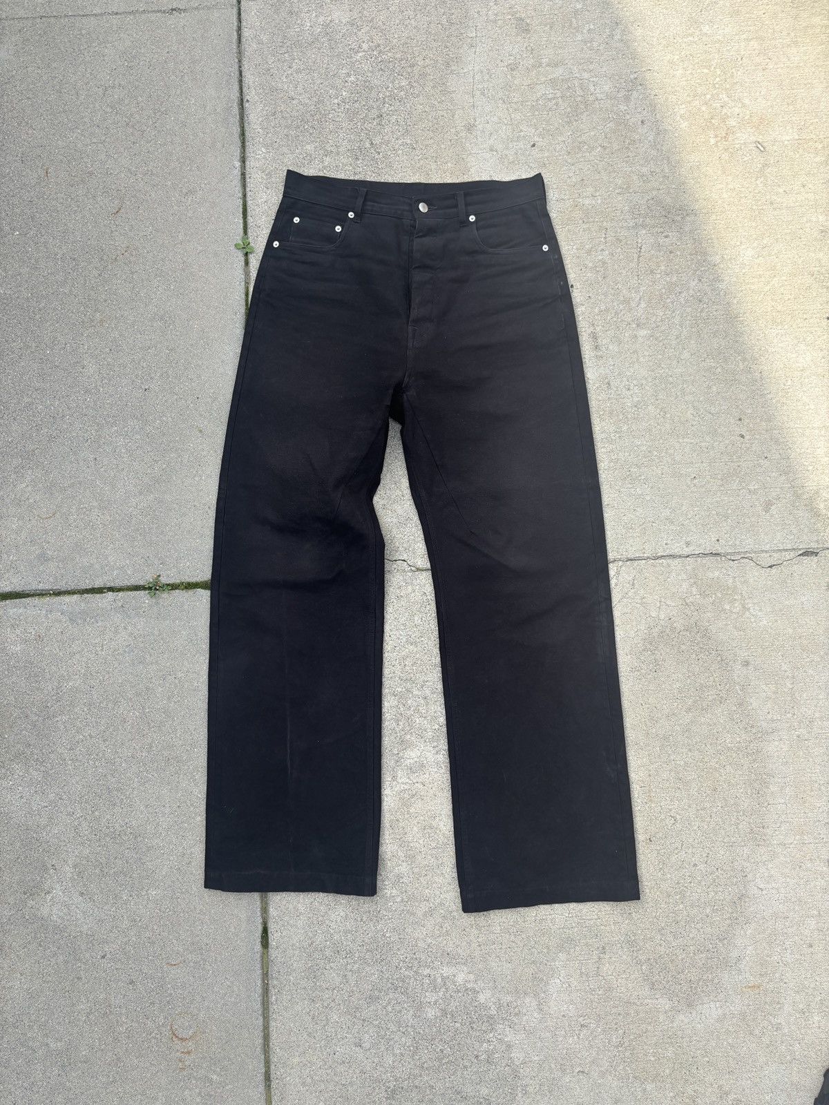 Rick Owens FW23 Mainline Moleskin Geth Cut Pants Size US 33 - 1 Thumbnail