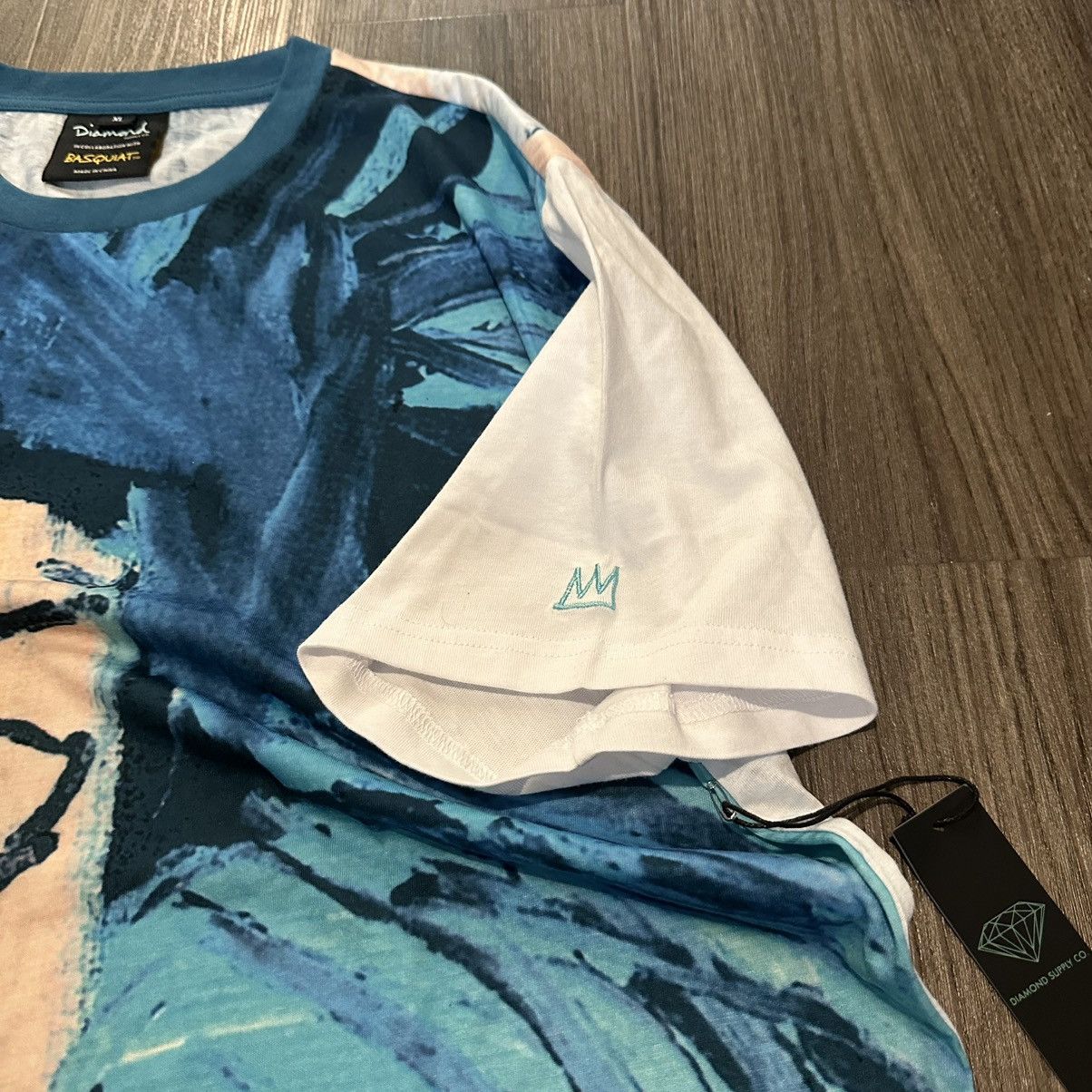 Diamond Supply Co. × Jean-Michel Basquiat Brand NWT Rare Basquiat & Warhol Diamond Supply Co AOP Shirt Size US XL / EU 56 / 4 - 7 Thumbnail