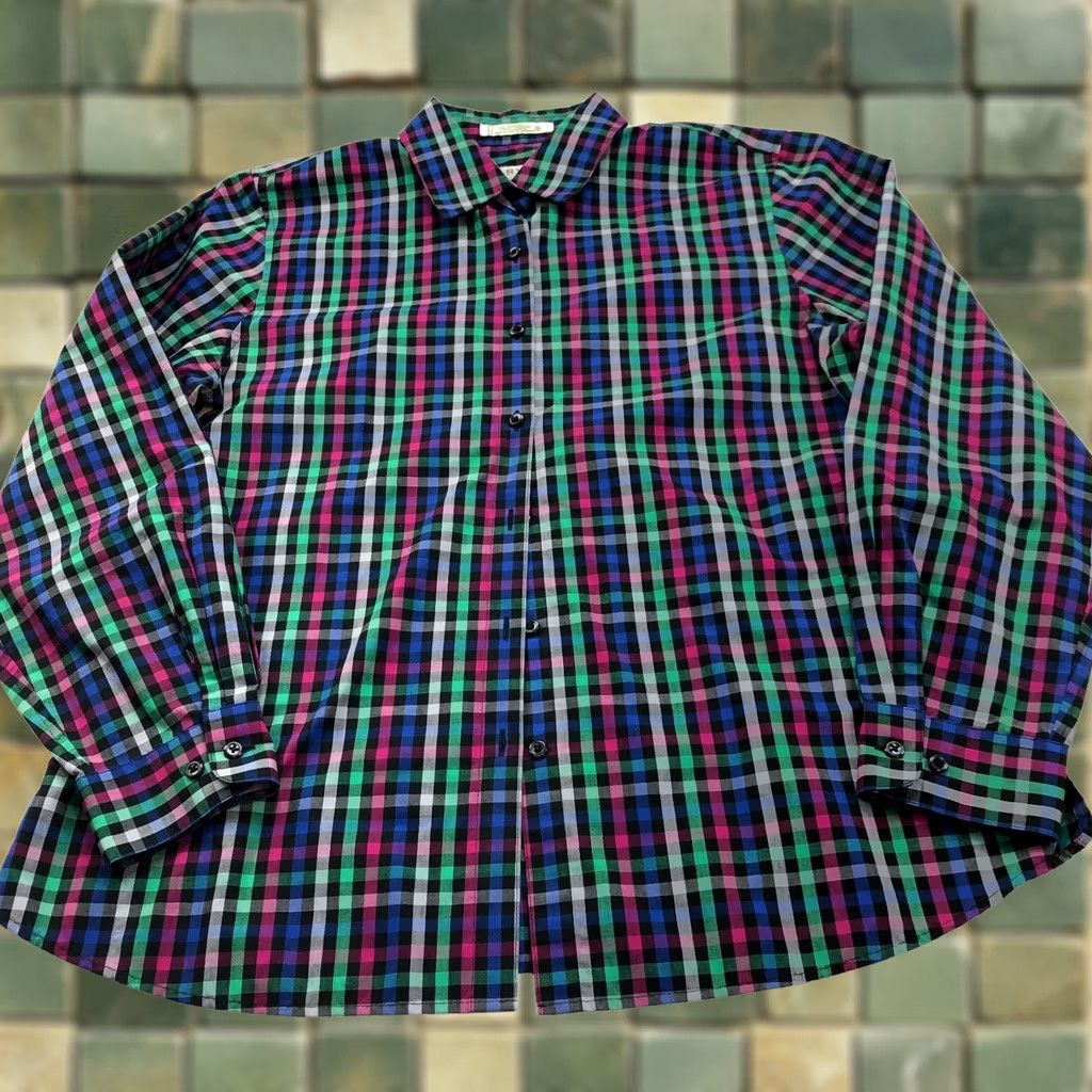 Orvis Orvis Shirt Women's 14 Plaid 100% Cotton Long Sleeve Button Check Women Size XL / US 12-14 / IT 48-50 - 1 Thumbnail