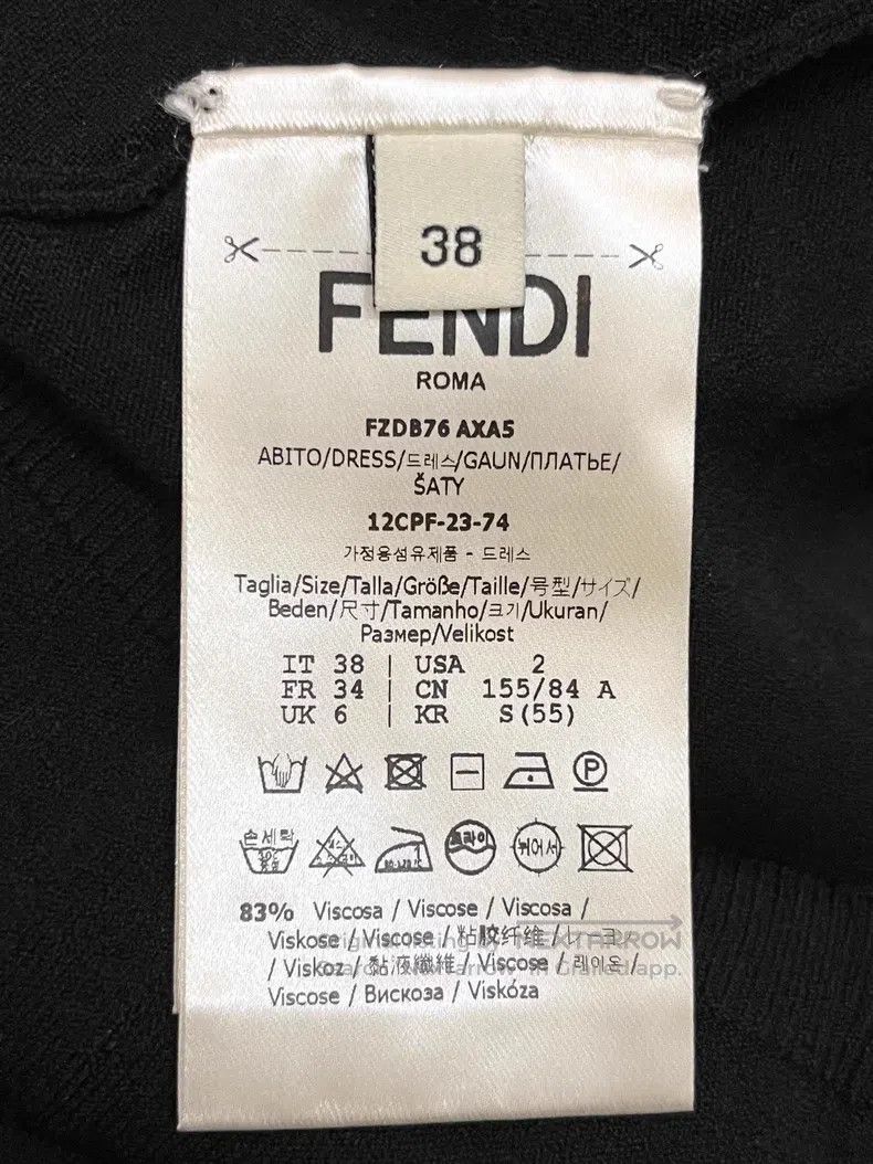 Fendi Fendi Black sleeveless knit dress Size XS / US 0-2 / IT 36-38 - 4 Thumbnail