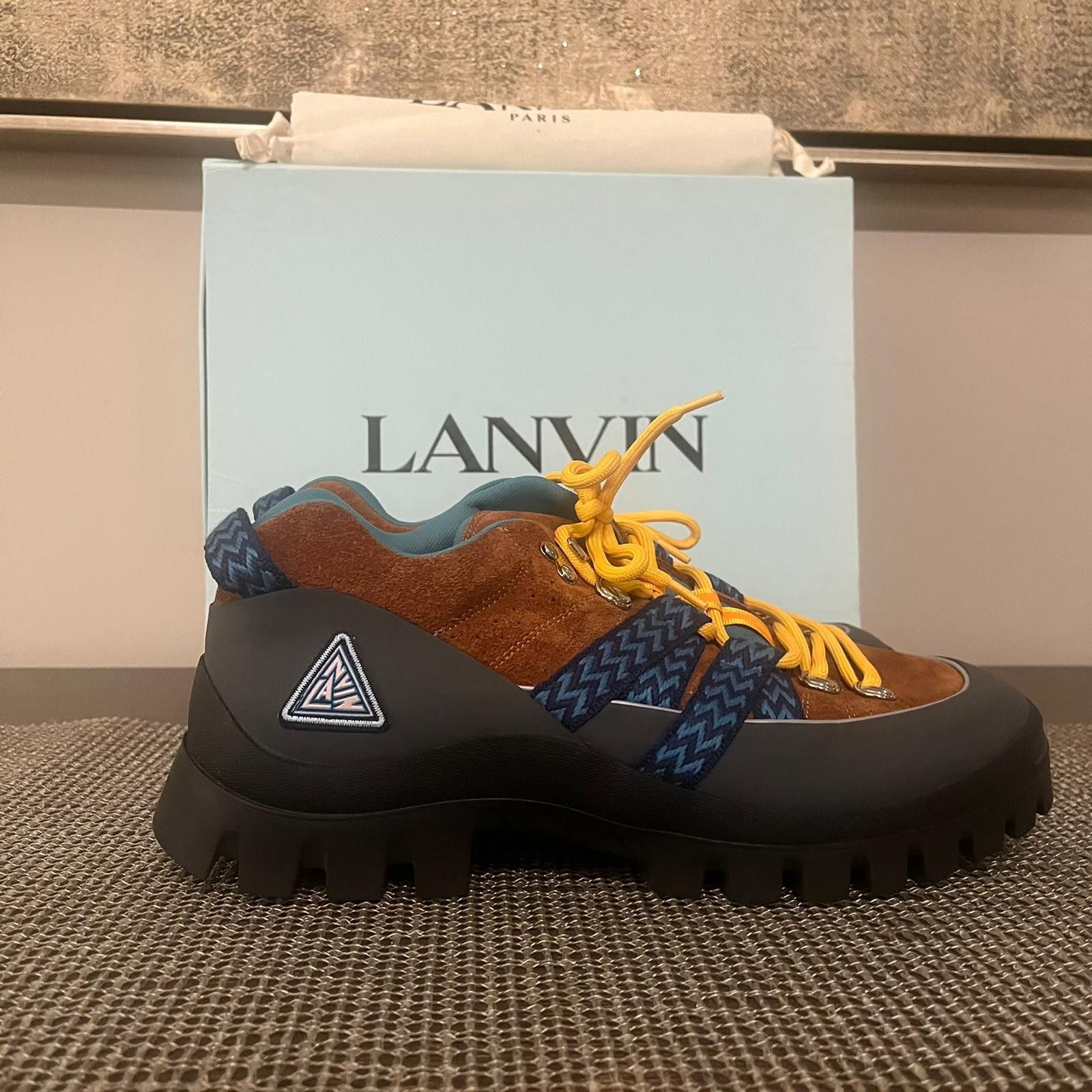 Lanvin Lanvin Hiking Boots in Brown / Dark Grey Size US 11 / EU 44 - 15 Thumbnail