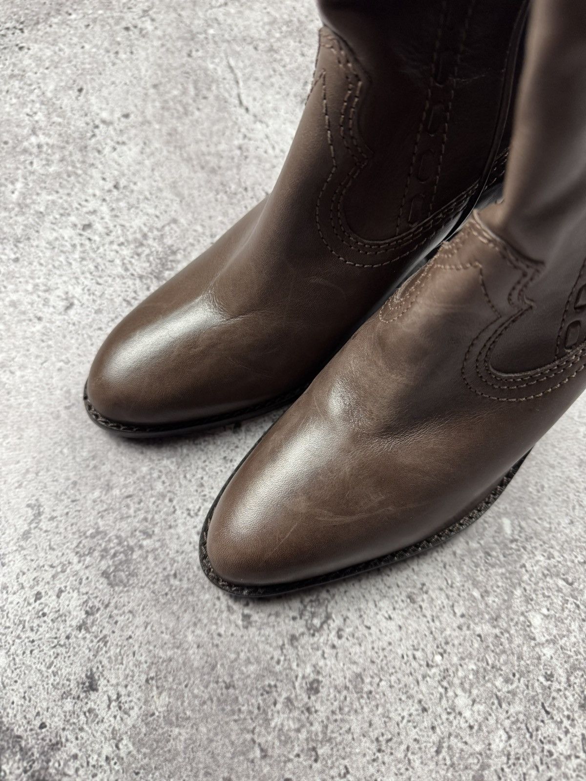 If Six Was Nine Vintage AS 98 Ankle Rick Owens Style Y2K Leather Heels Boots Size US 5 / IT 35 - 15 Thumbnail