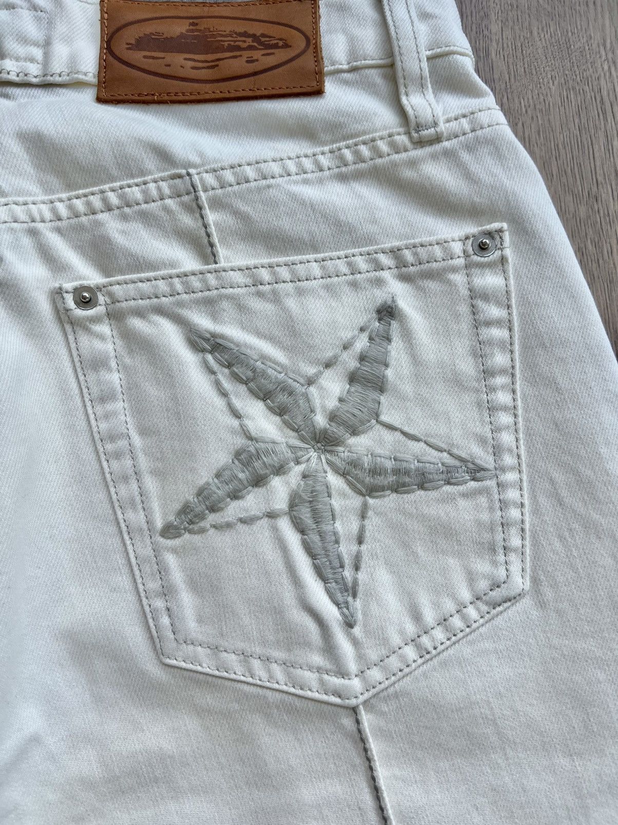 Corteiz Corteiz C-Star Denim Jorts Natural XS Size US 28 / EU 44 - 6 Thumbnail