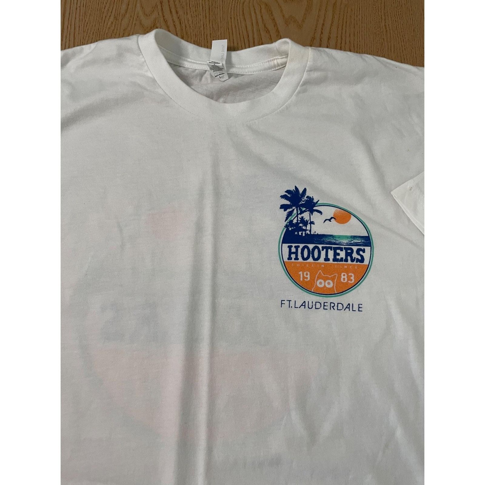 Other New Men Vintage Hooters Tropical Prt Tee Ft Lauderdale Large Size US L / EU 52-54 / 3 - 3 Thumbnail