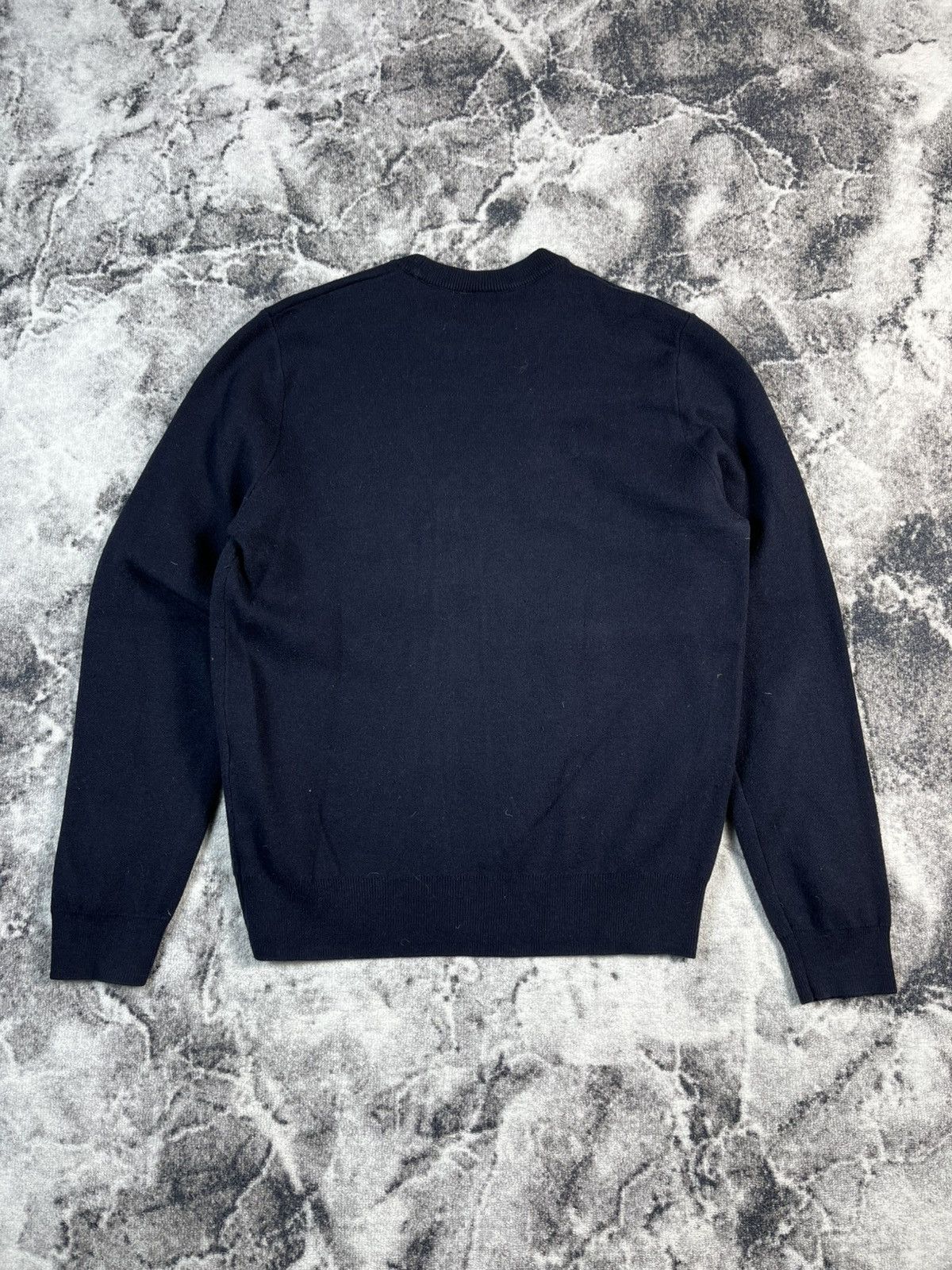 Lacoste Lacoste Wool Blend Sweater Logo Navy Size L Size US L / EU 52-54 / 3 - 10 Thumbnail