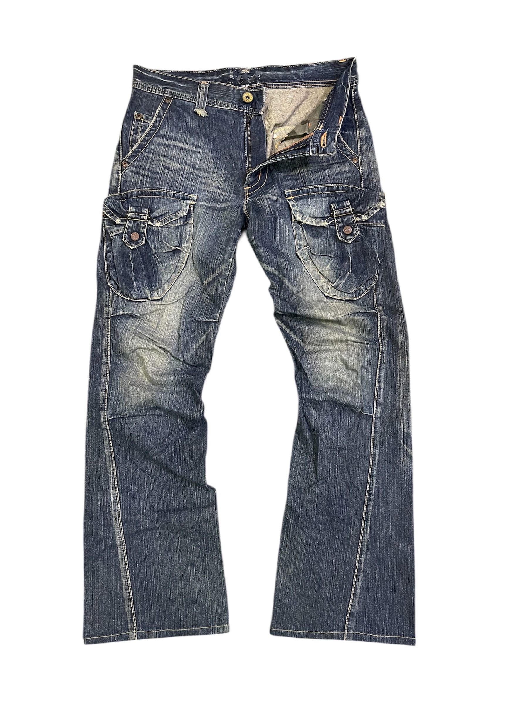 Edwin Edwin EXV-416 Blue Flared Cargo Tactical Style Size US 32 / EU 48 - 1 Thumbnail