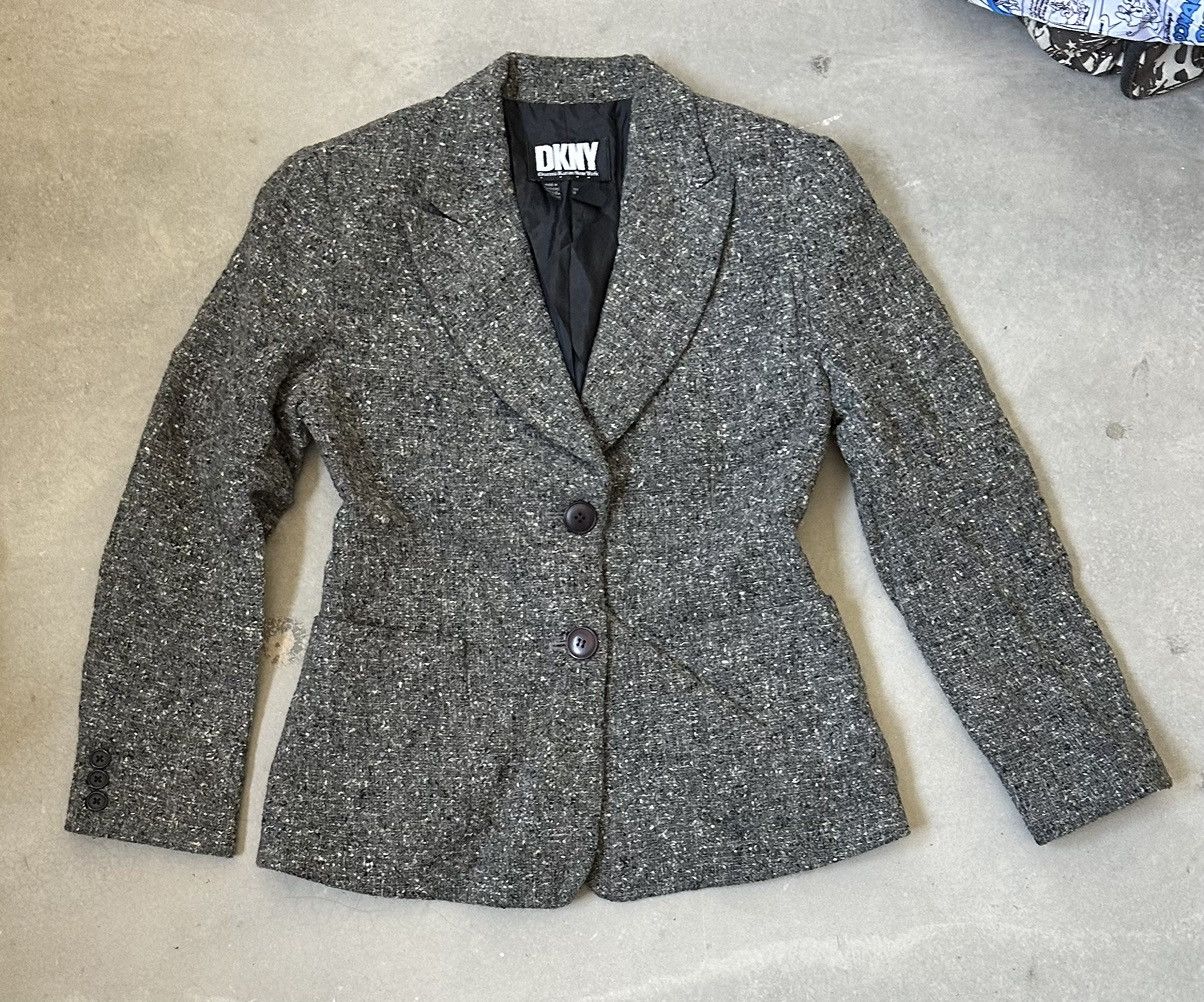 DKNY VINTAGE DKNY WOOL BLAZER Size 38S - 1 Thumbnail