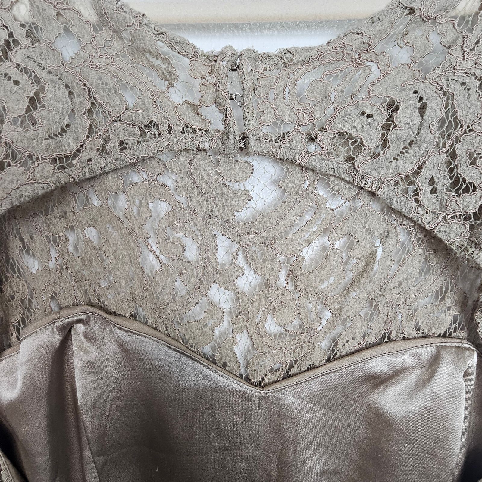Monique Lhuillier Monique Lhuillier Womens Lace Floral Maxi Dress Fomal Gown Size XL / US 12-14 / IT 48-50 - 7 Thumbnail
