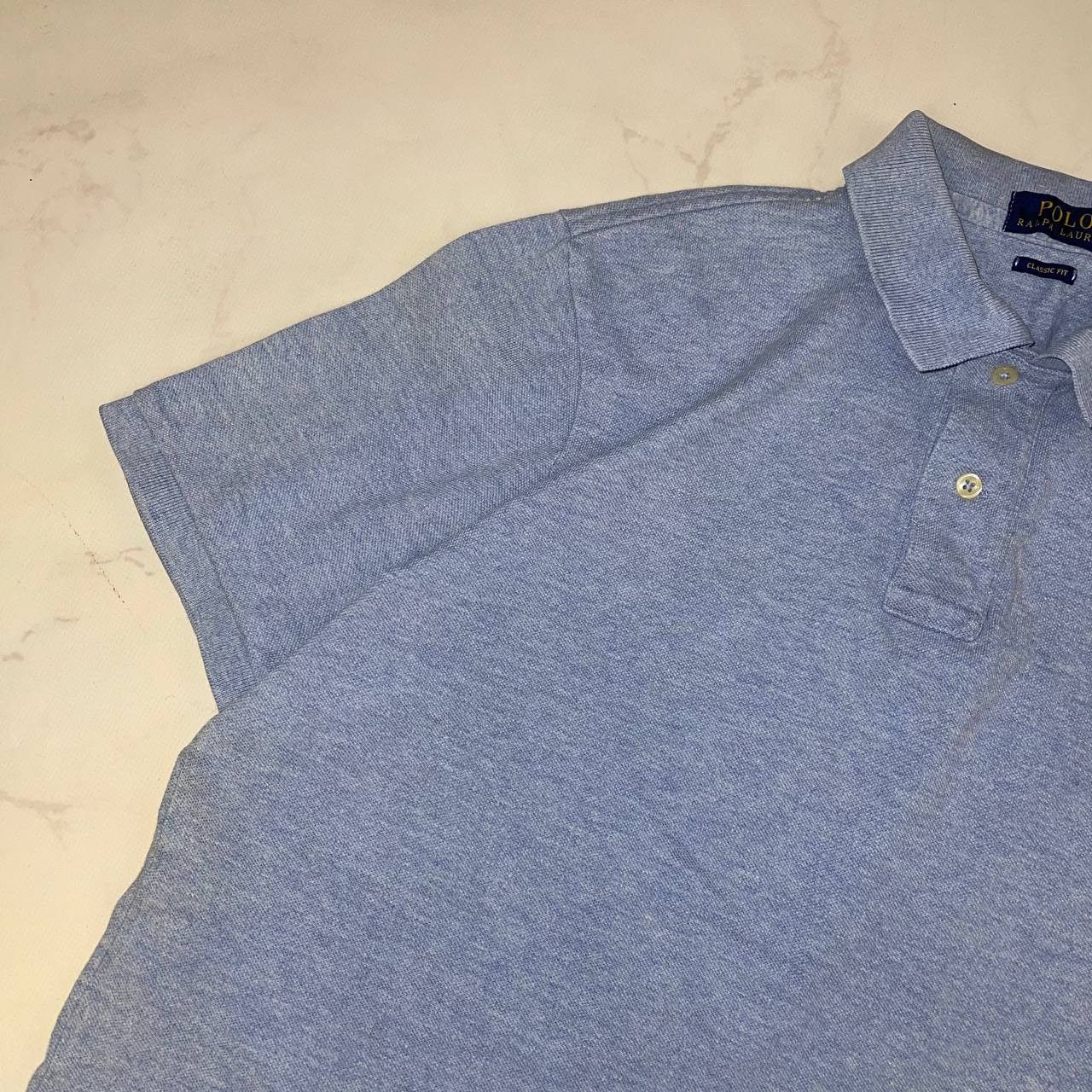 Polo Ralph Lauren Polo Ralph Lauren Slim Fit Blue Polo Shirt T-Shirt Size M Size US M / EU 48-50 / 2 - 2 Thumbnail