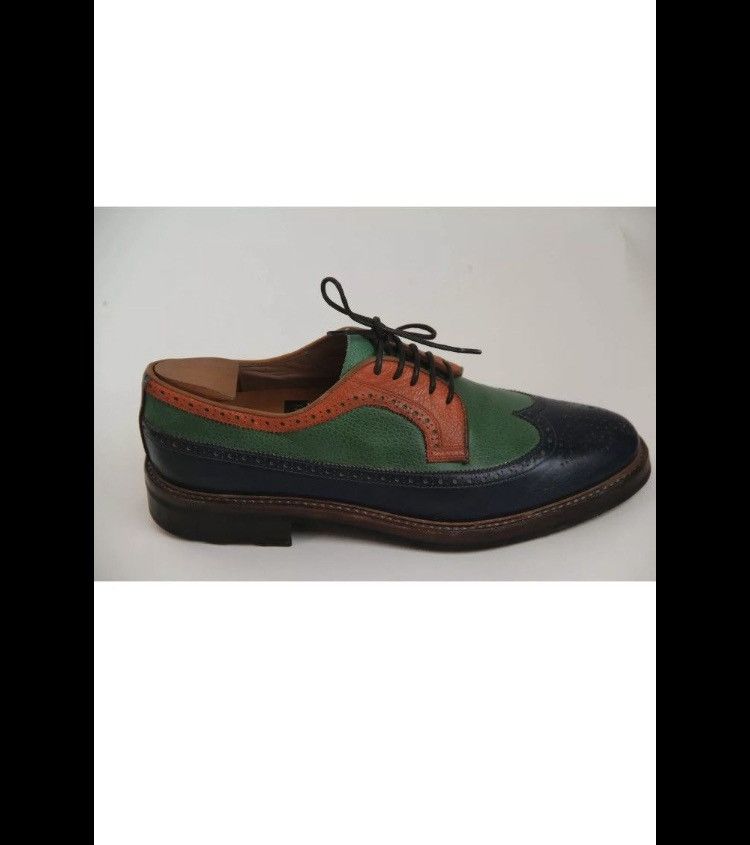 Ralph Lauren Purple Label Ralph Lauren Purple Label Pebble Grain Brogues Derby Shoe Size US 10.5 / EU 43-44 - 5 Thumbnail