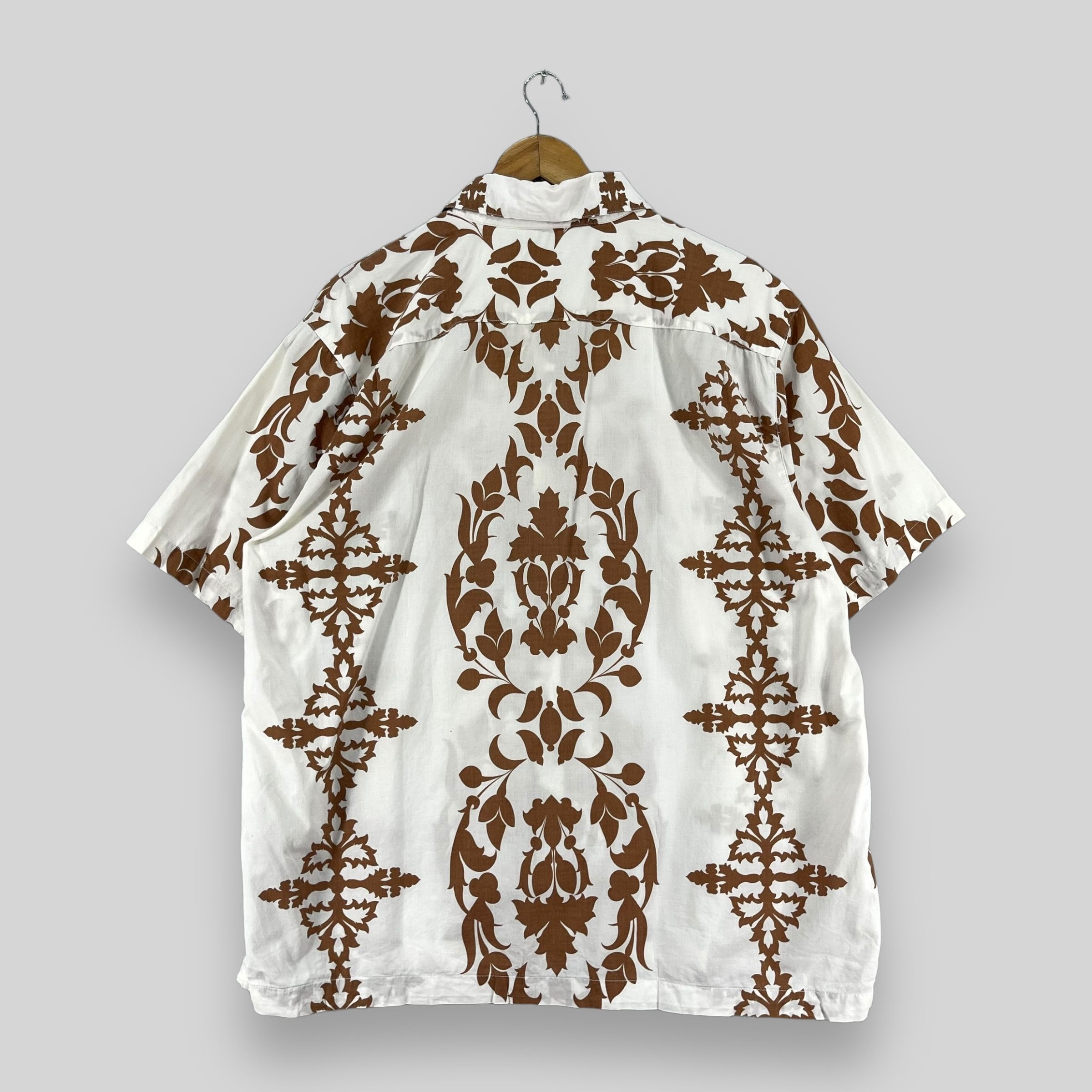 Native × Old Navy Vintage OLD NAVY Hawaii Tribal Native Motive Printed Shirt Size US XL / EU 56 / 4 - 9 Thumbnail