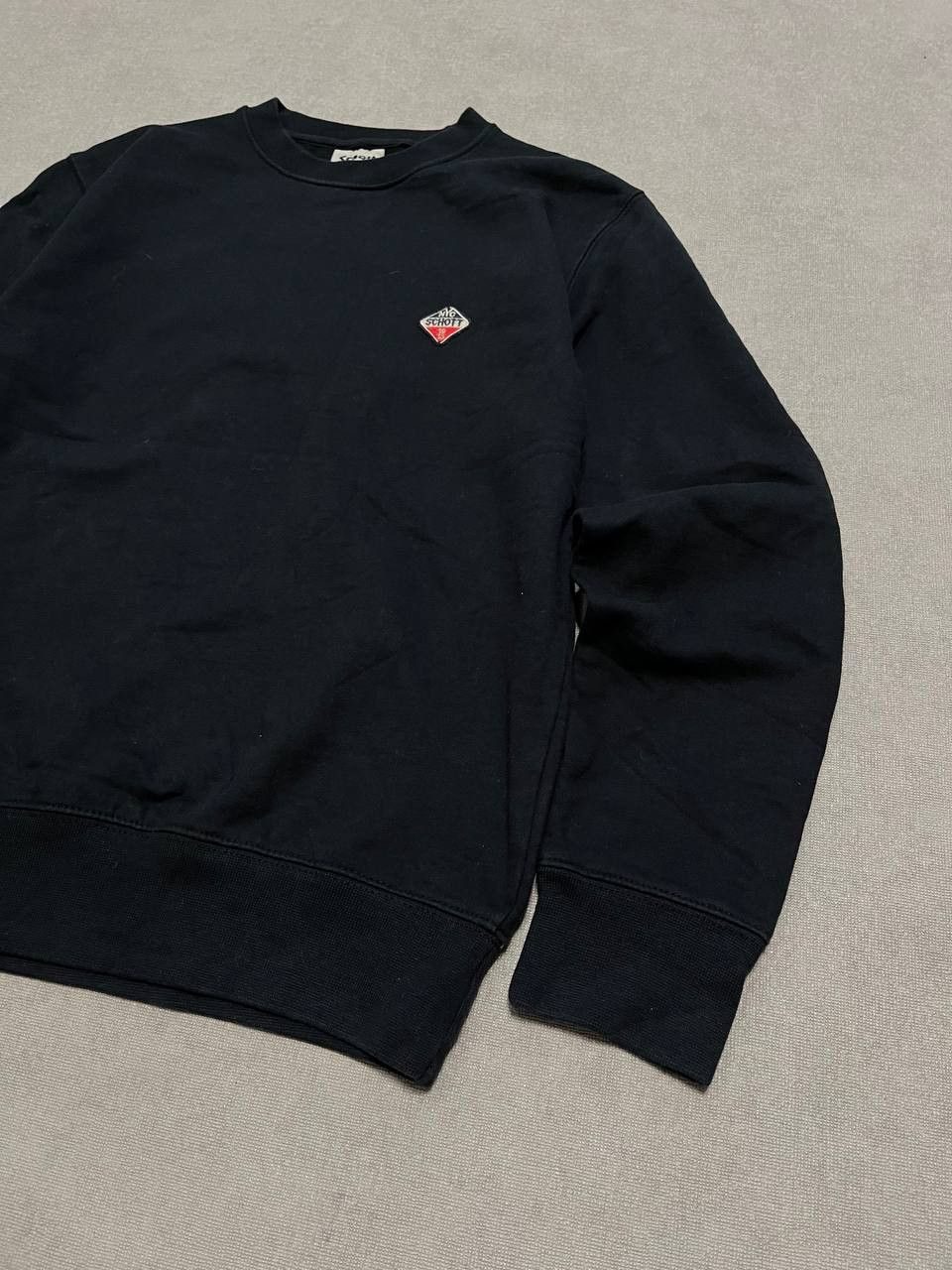 Schott Vintage Schott NYC Logo Sweatshirt Black Pullover USA Sz S Size US S / EU 44-46 / 1 - 3 Thumbnail