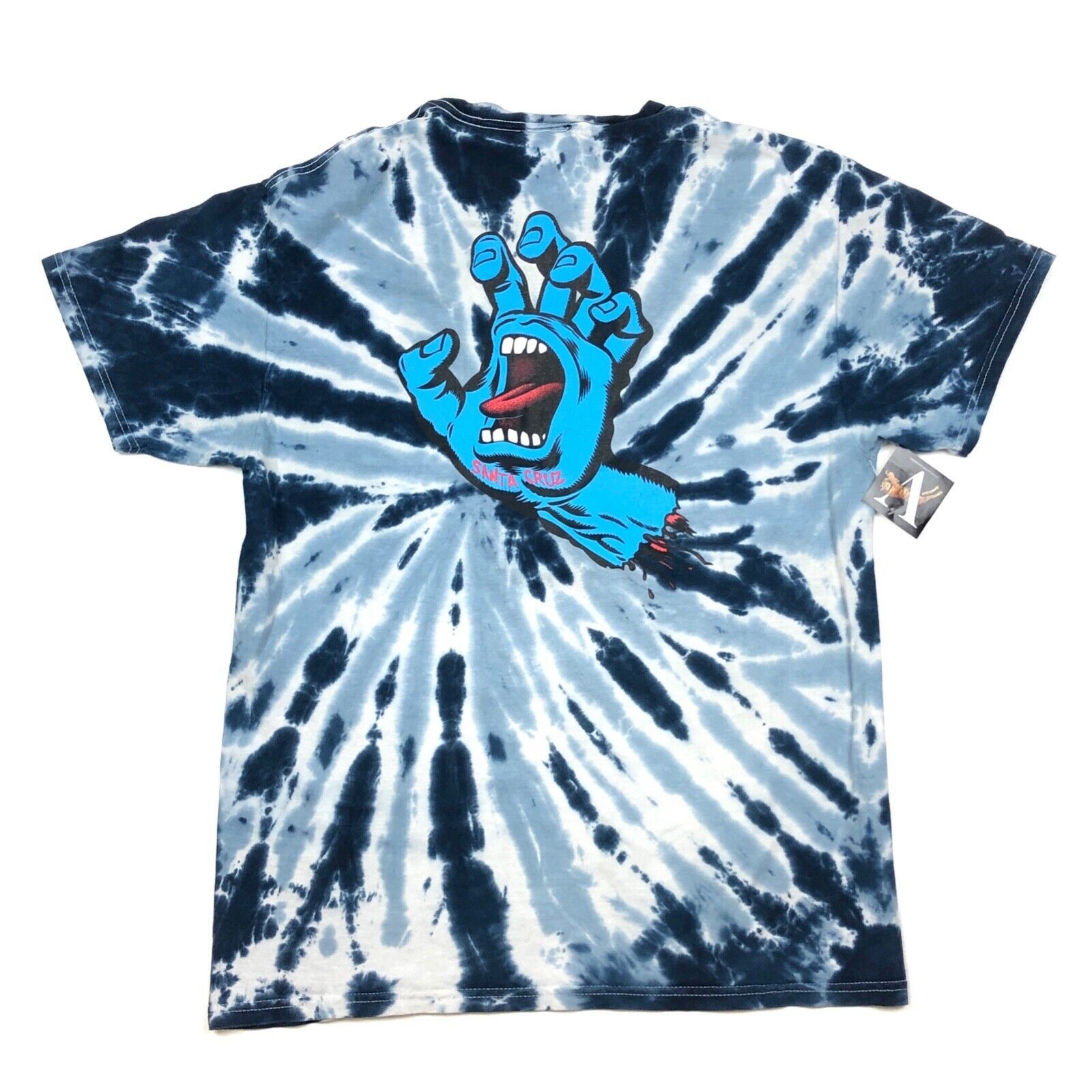 Vintage Santa Cruz Skateboards Tie Dye Hand Logo Tee T Shirt Small Size US S / EU 44-46 / 1 - 5 Thumbnail