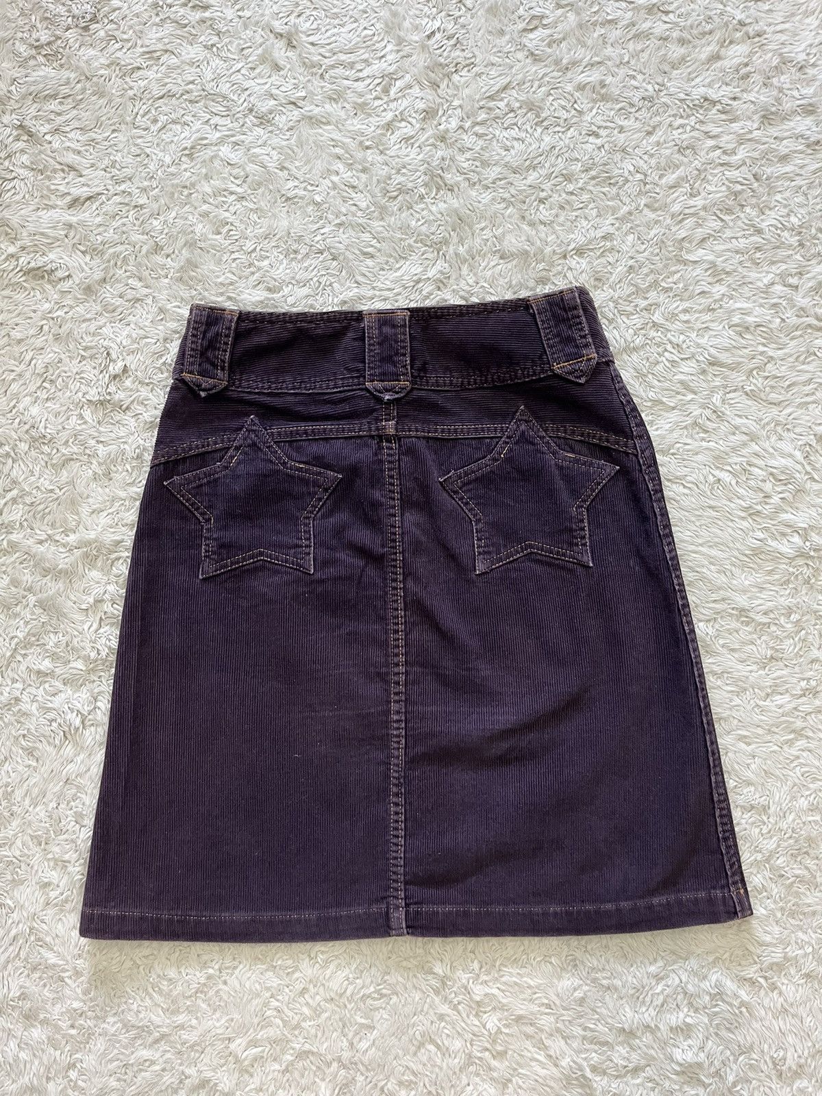 combo vintage hysteric glamour crop tee & corduroy skirt