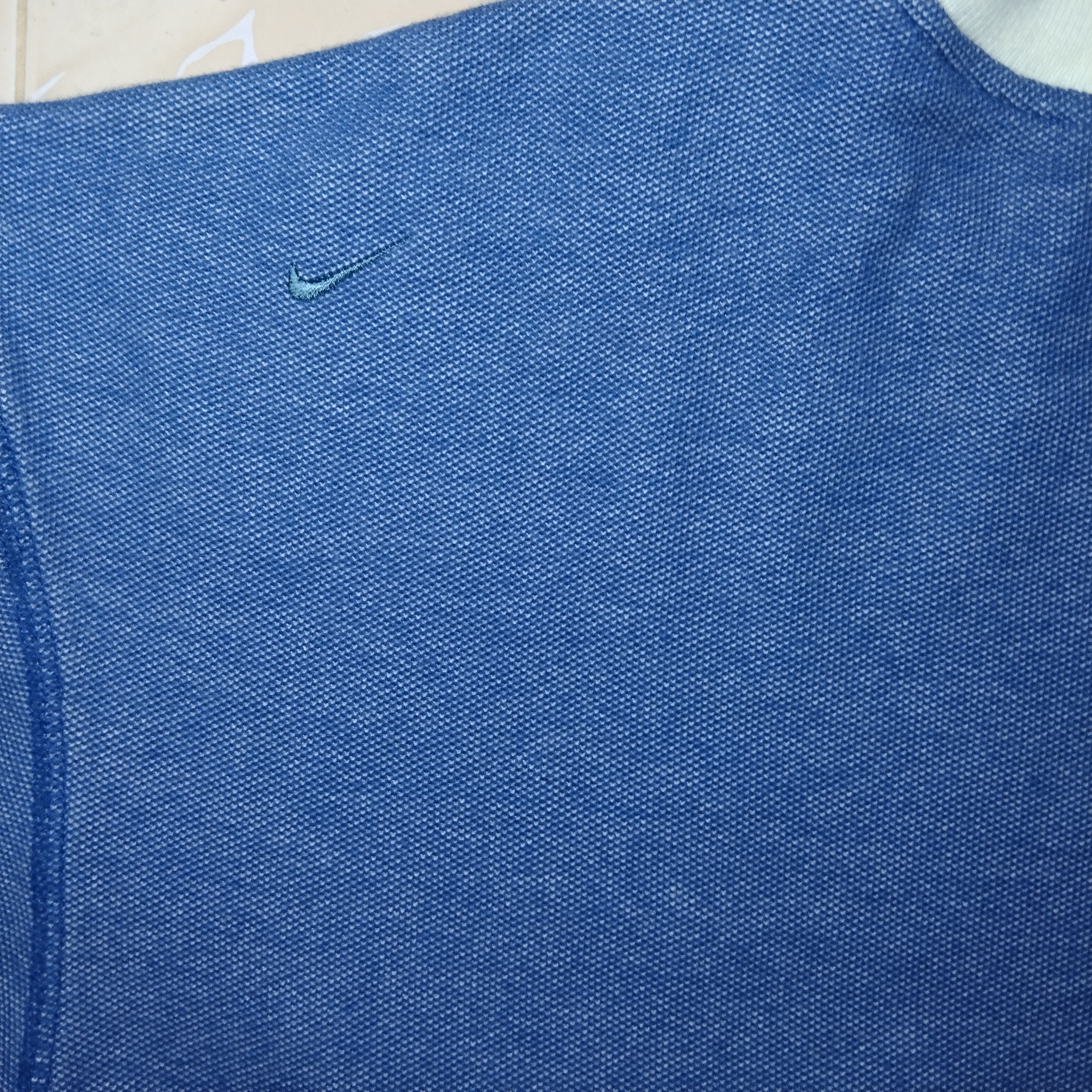 Nike × Vintage Vintage Nike V neck small embroidered swoosh t shirt Size US L / EU 52-54 / 3 - 8 Thumbnail