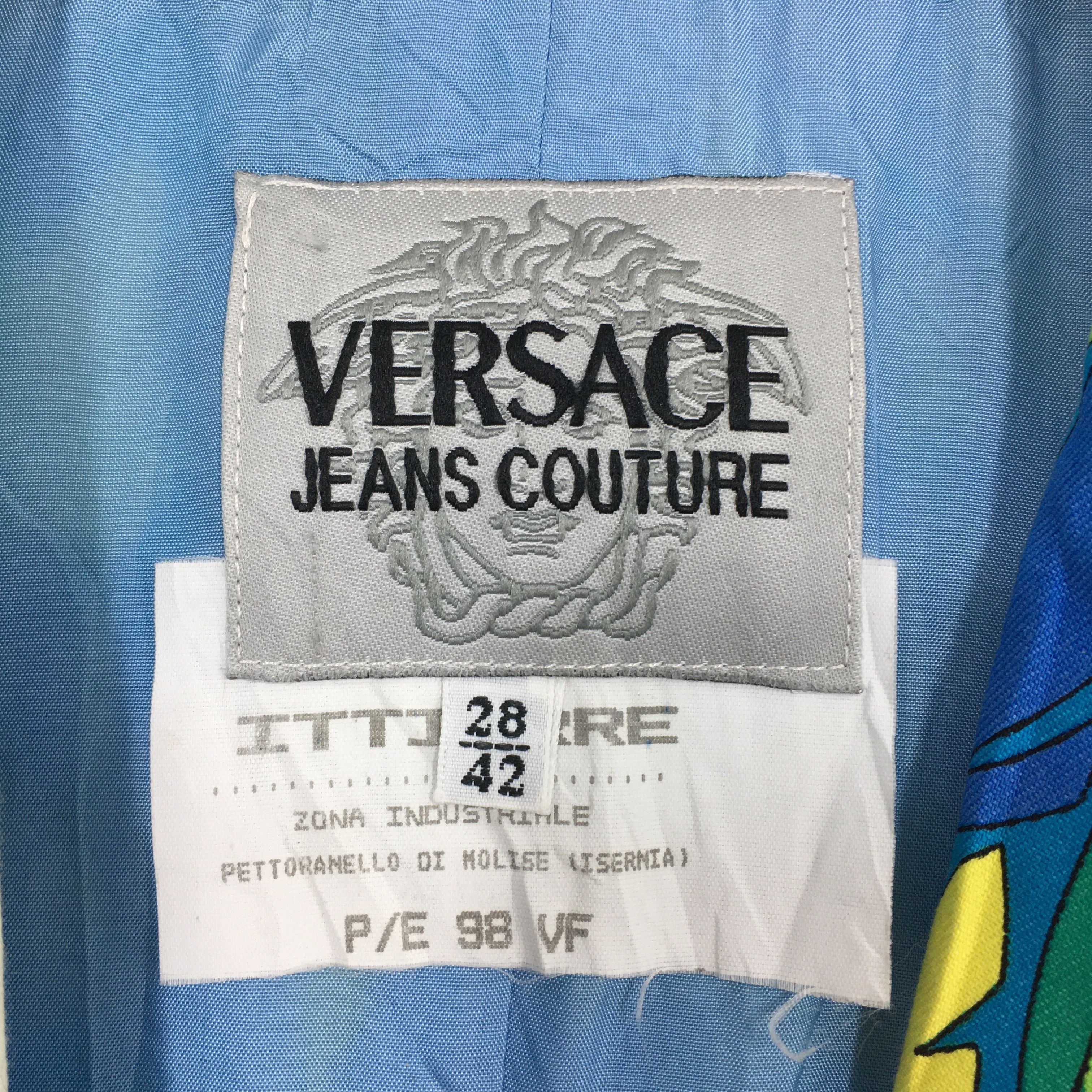 Versace × Vintage Vintage Gianni Versace Tulip Floral Overprints Blazer Coat Size M / US 6-8 / IT 42-44 - 4 Thumbnail