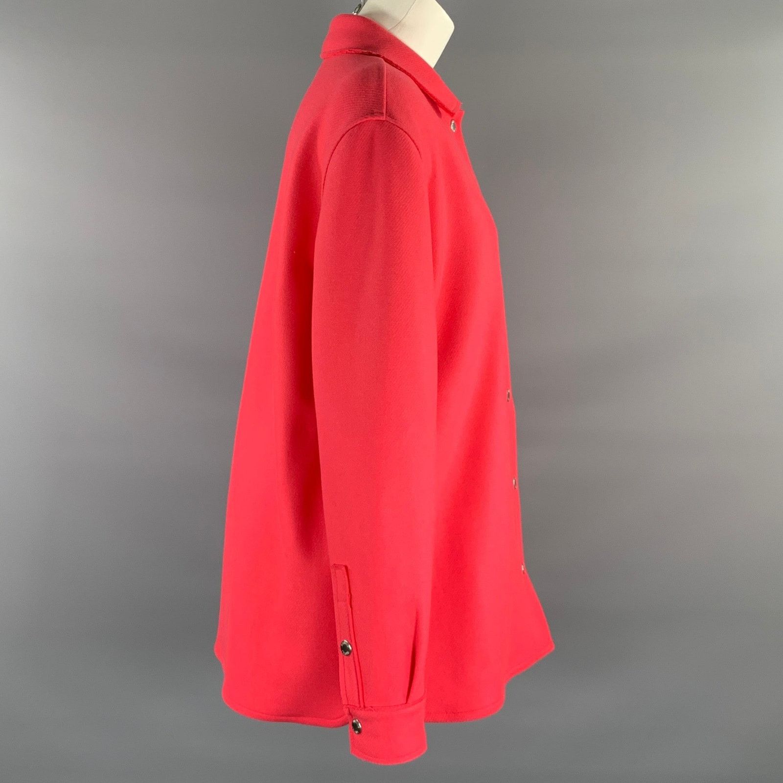 Moschino MOSCHINO JEANS Size 6 Pink Wool Polyamide Snaps Shirt Size M / US 6-8 / IT 42-44 - 2 Thumbnail